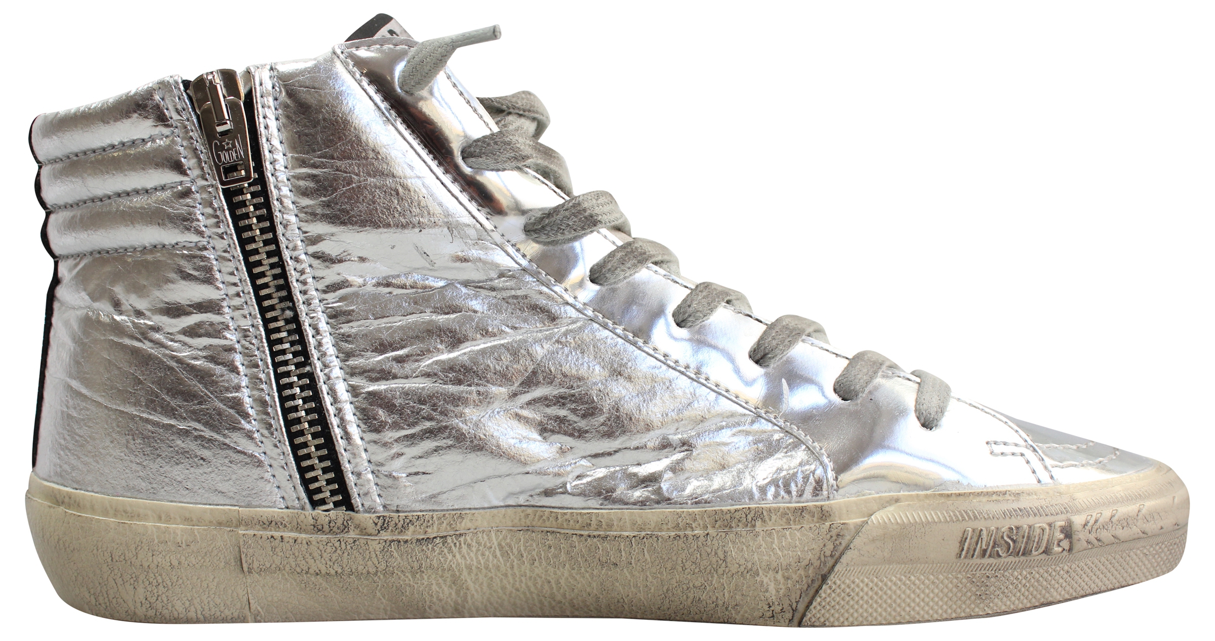 Golden Goose Sneaker Slide Red Glitter Star Dance GARWS595.F7
