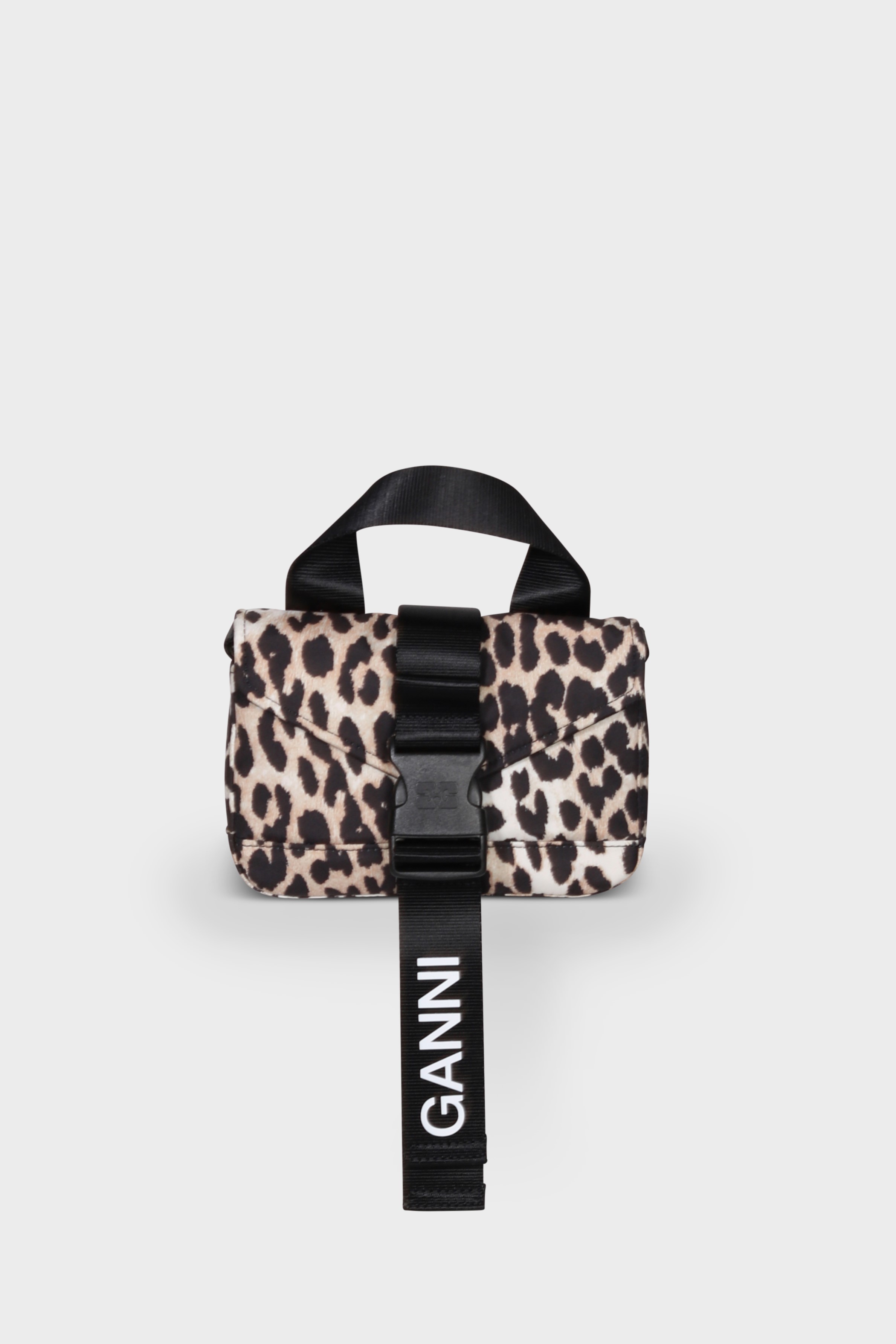 GANNI Recycled Tech Mini Satchel in Leo