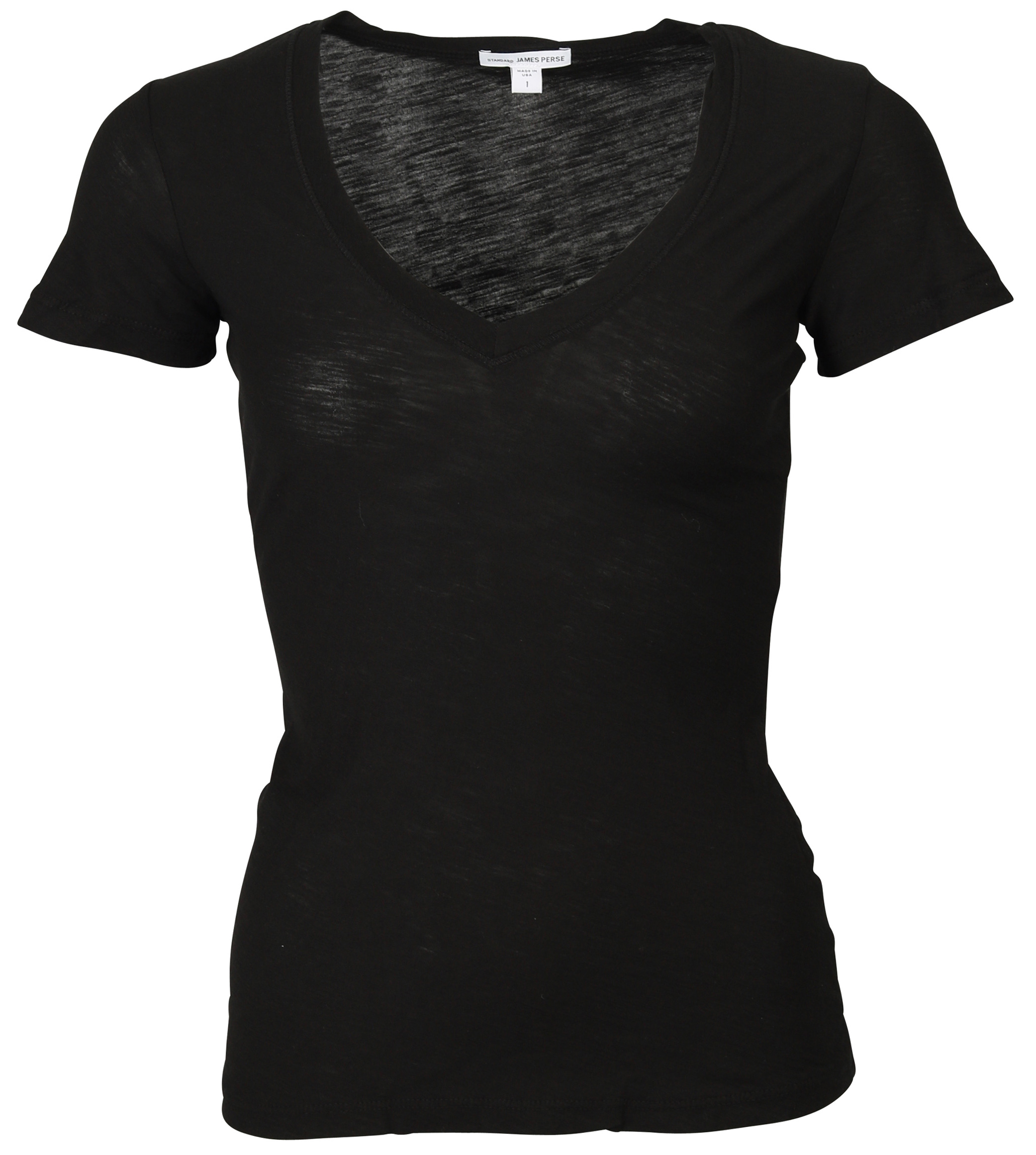 James Perse V Neck T-Shirt Black