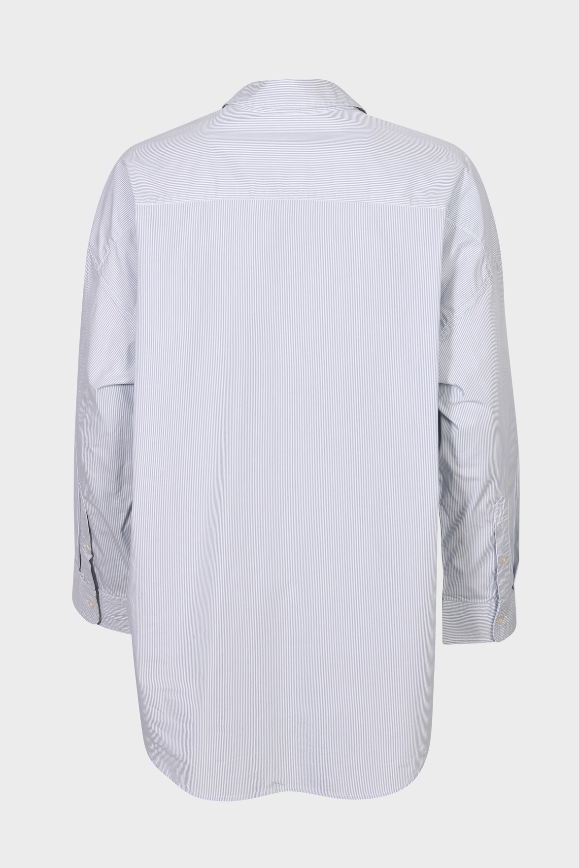R13 Drop Neck Oxford Shirt Striped