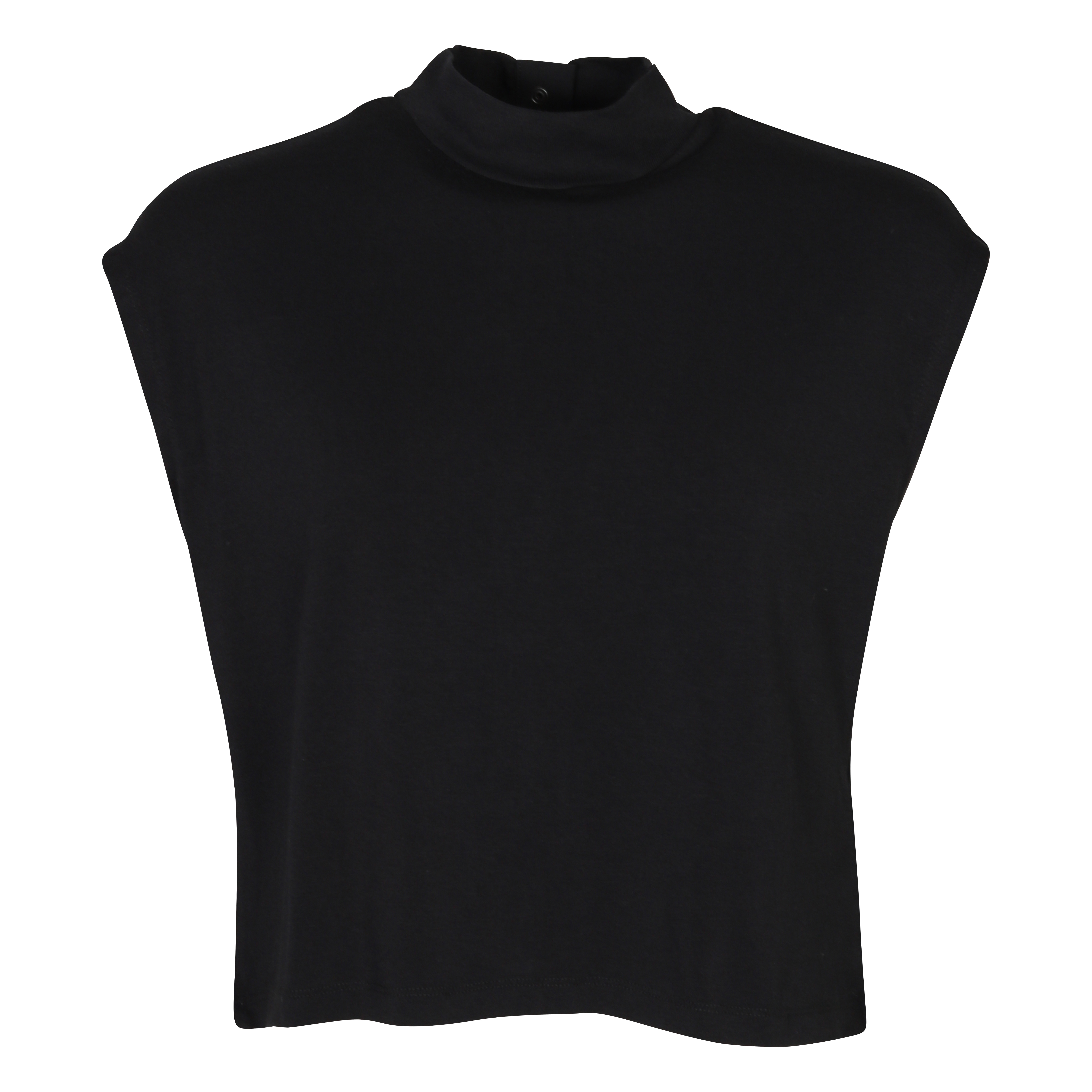 Thom Krom Oversize Cropped Muscle Tee in Black