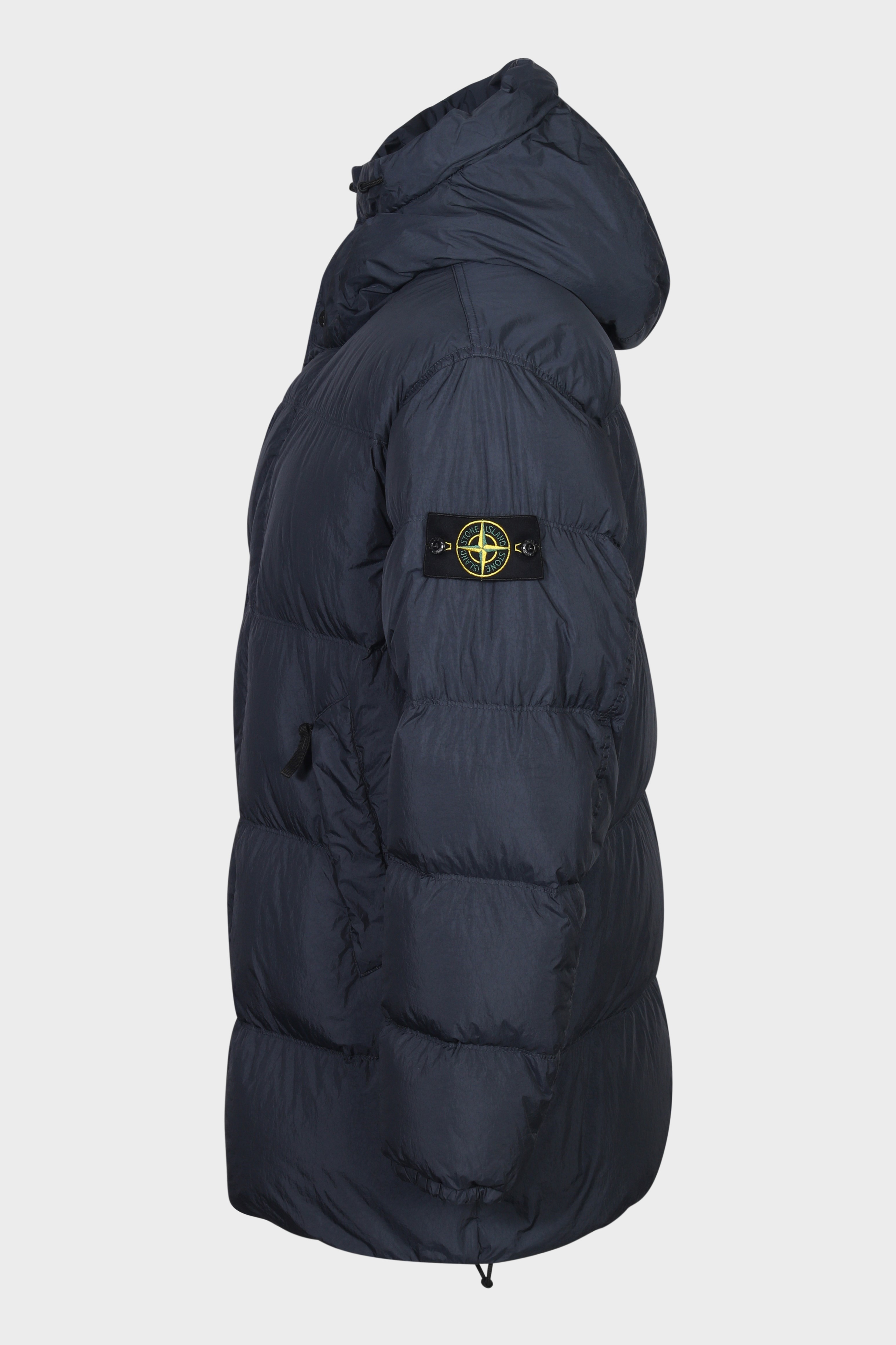 STONE ISLAND Garment Dyed Crinkle Reps Down Parka in Navy