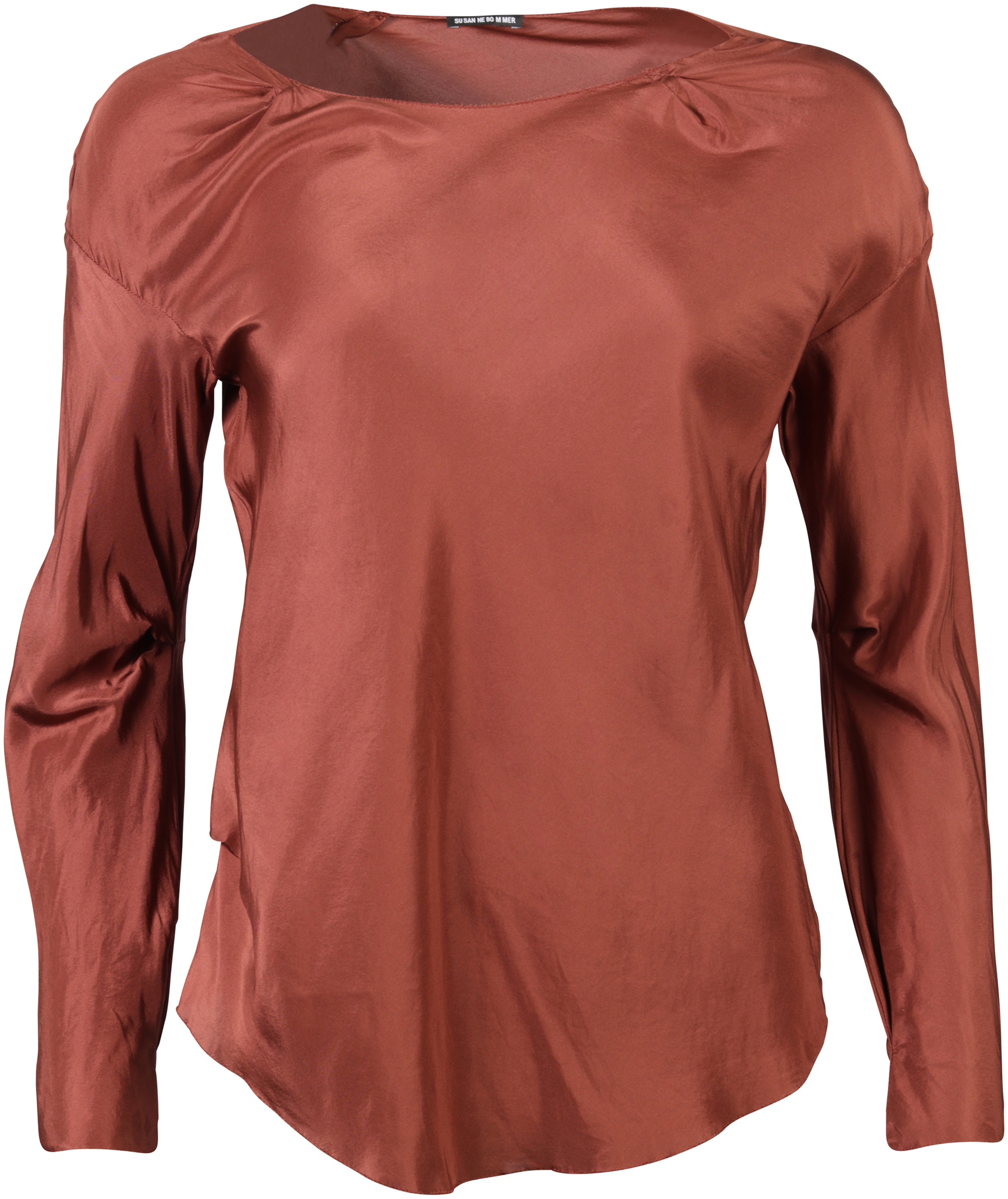 Susanne Bommer Blusenshirt Seide kupfer