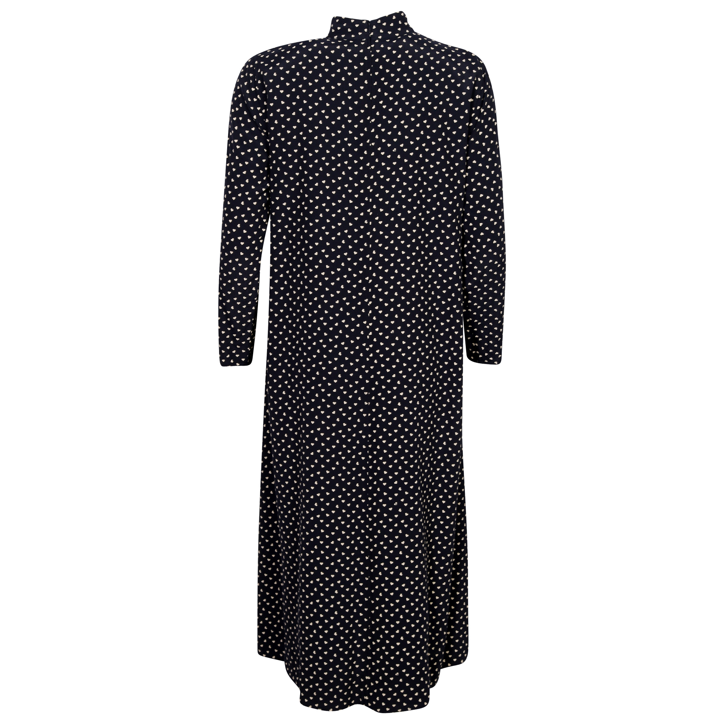 Ganni Viscose Dress Blue Heartprint 38