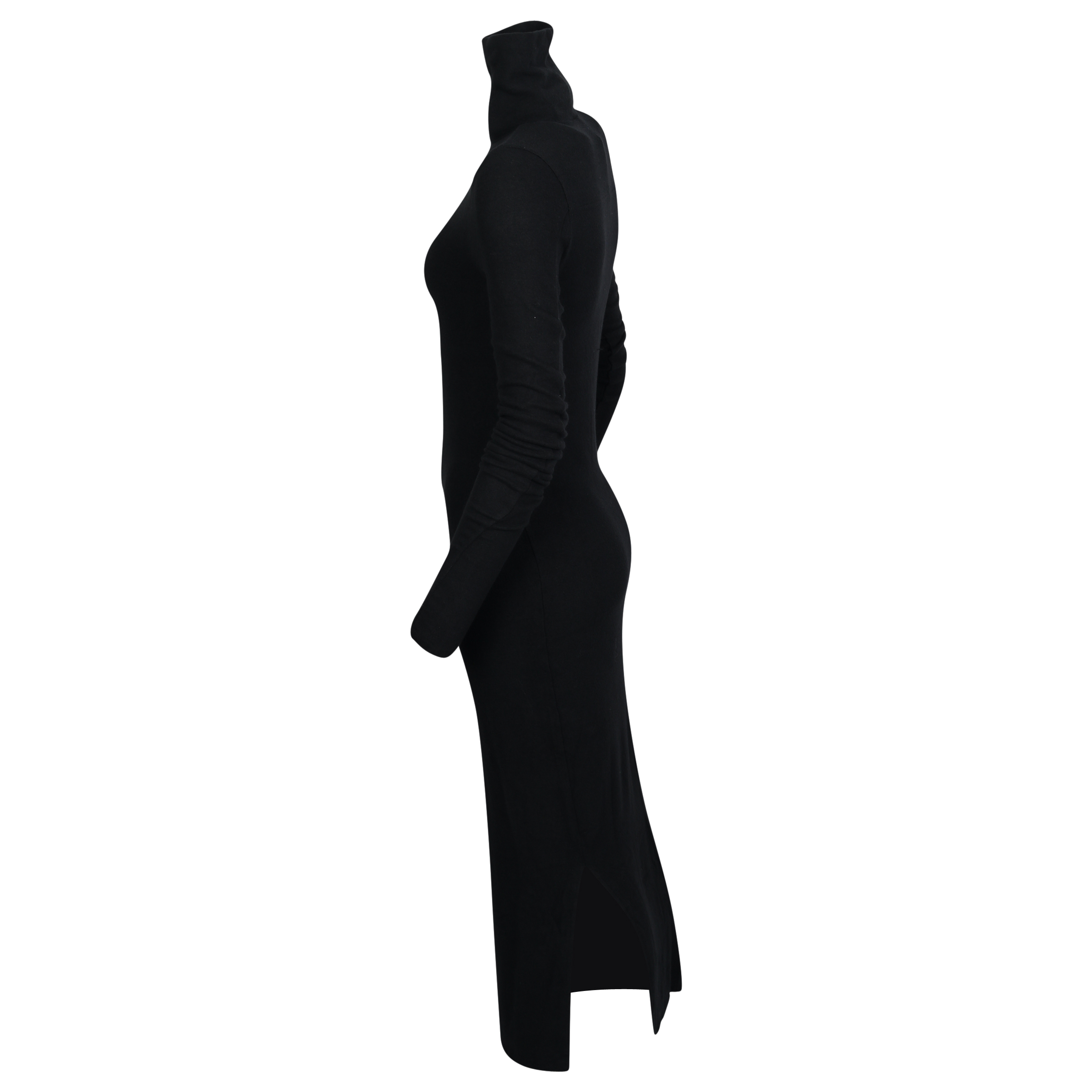 Thom Krom Fluffy Turtle Neck Dress in Black L