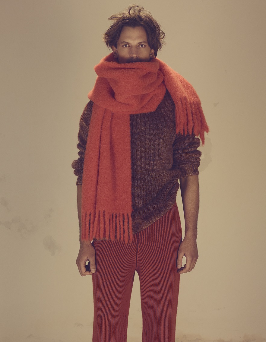 Roberto Collina Scarf in Orange