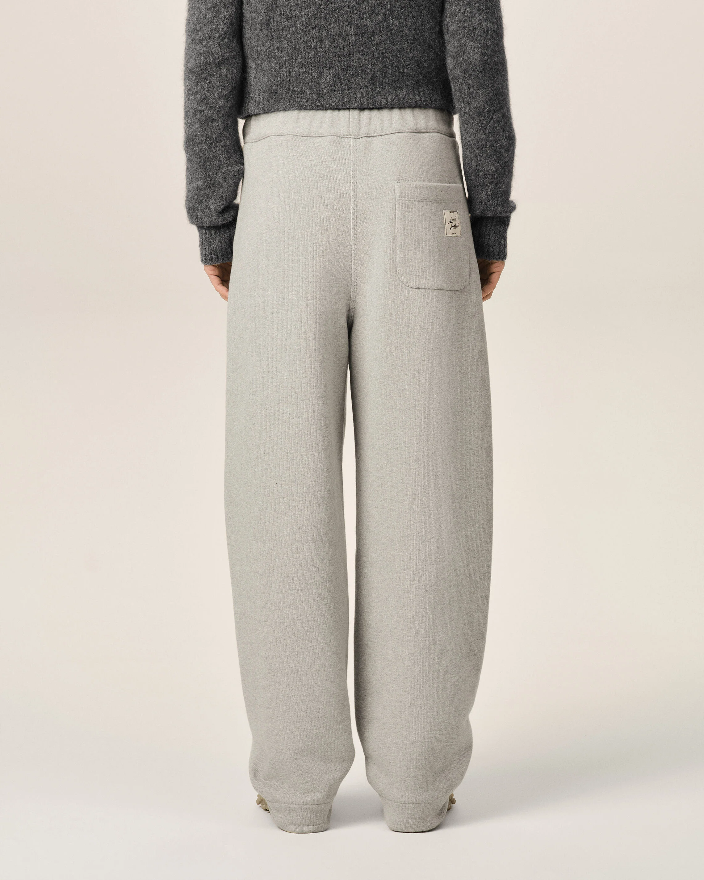 AMI PARIS Jogging Pant in Heather Ash Grey