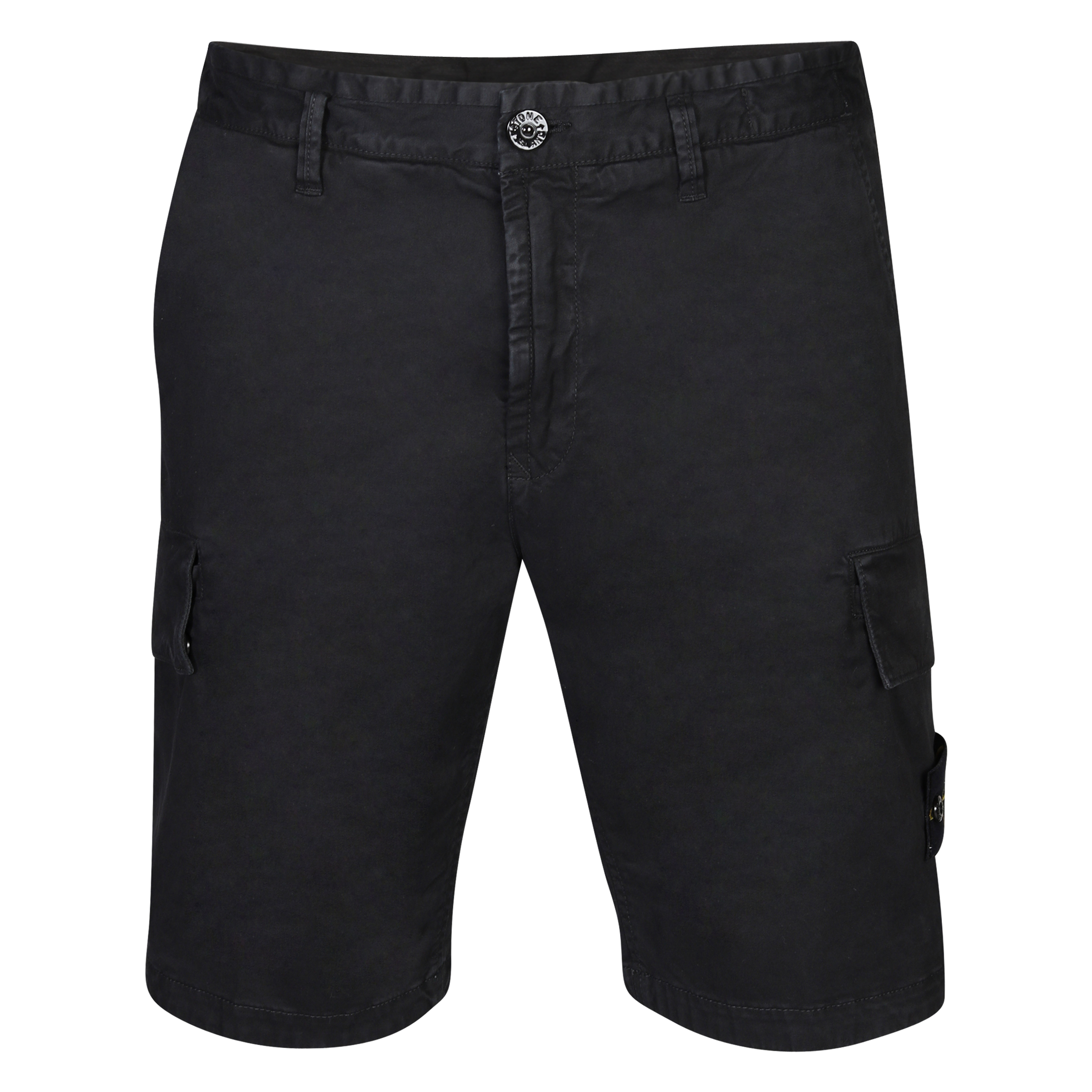 Stone Island Bermuda Shorts in Washed Black