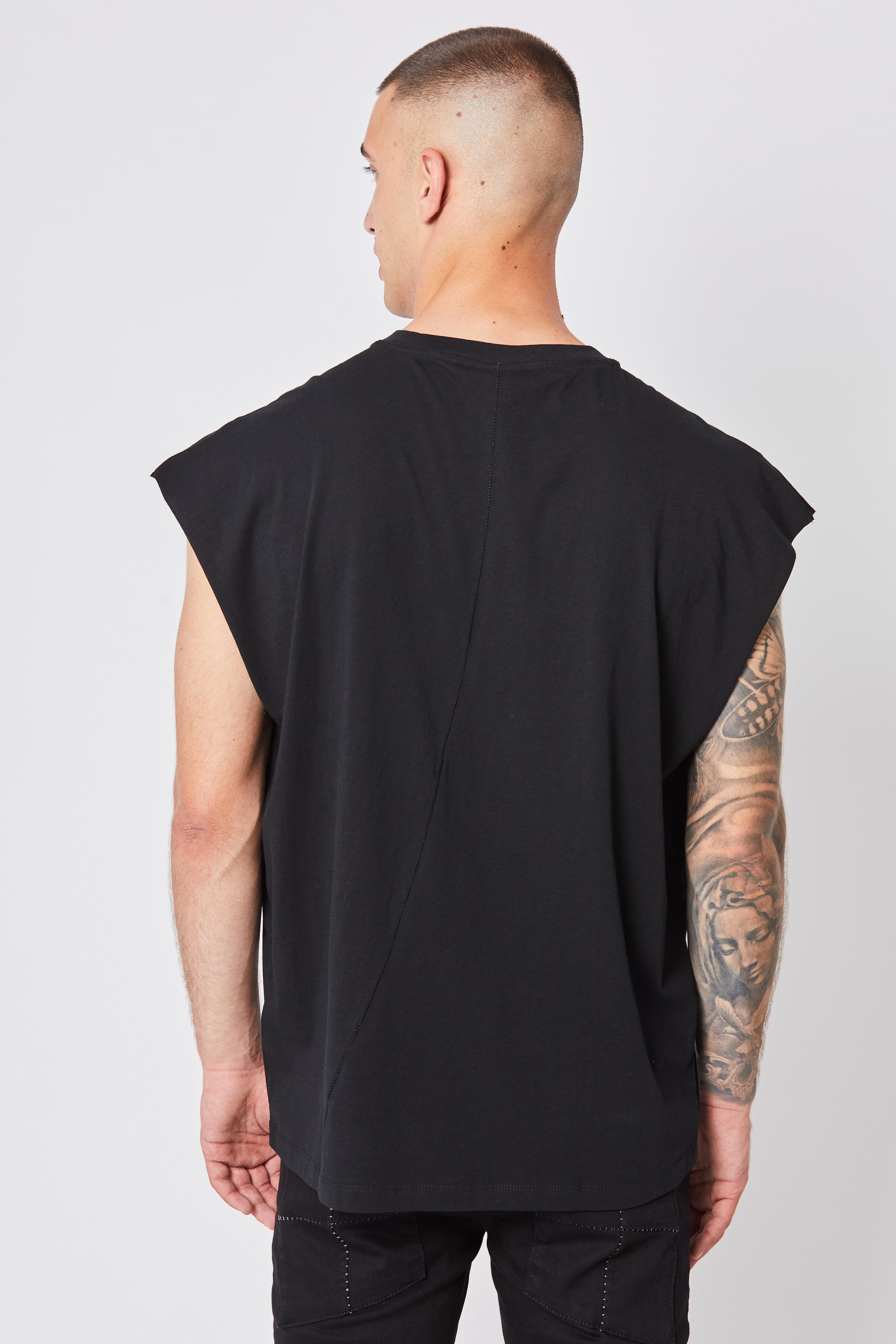 Thom Krom Oversize Muscle Tee in Black