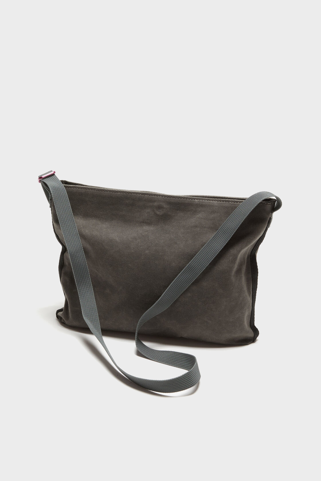 ACNE STUDIOS Mini Messenger Bag in Grey/Black