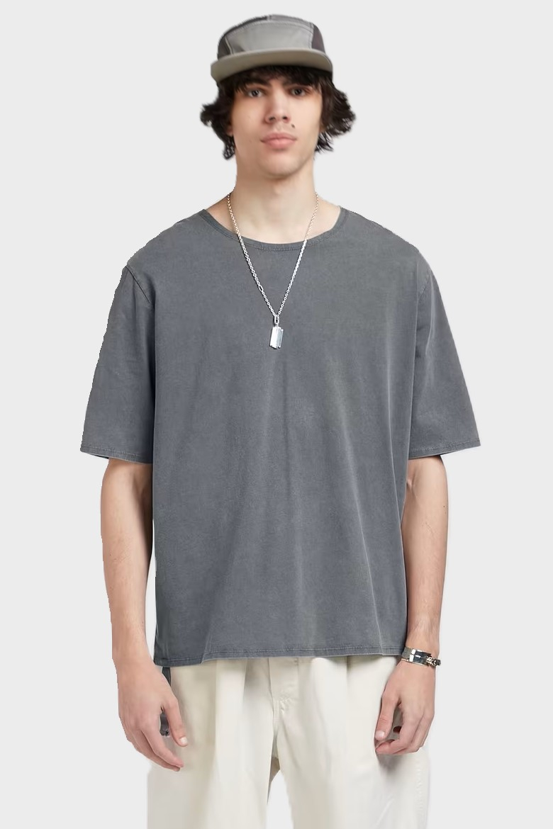 APPLIED ART FORMS Light Cotton T-Shirt in Mid Grey APPLIED ART FORMS Light Cotton T-Shirt in Mid Grey