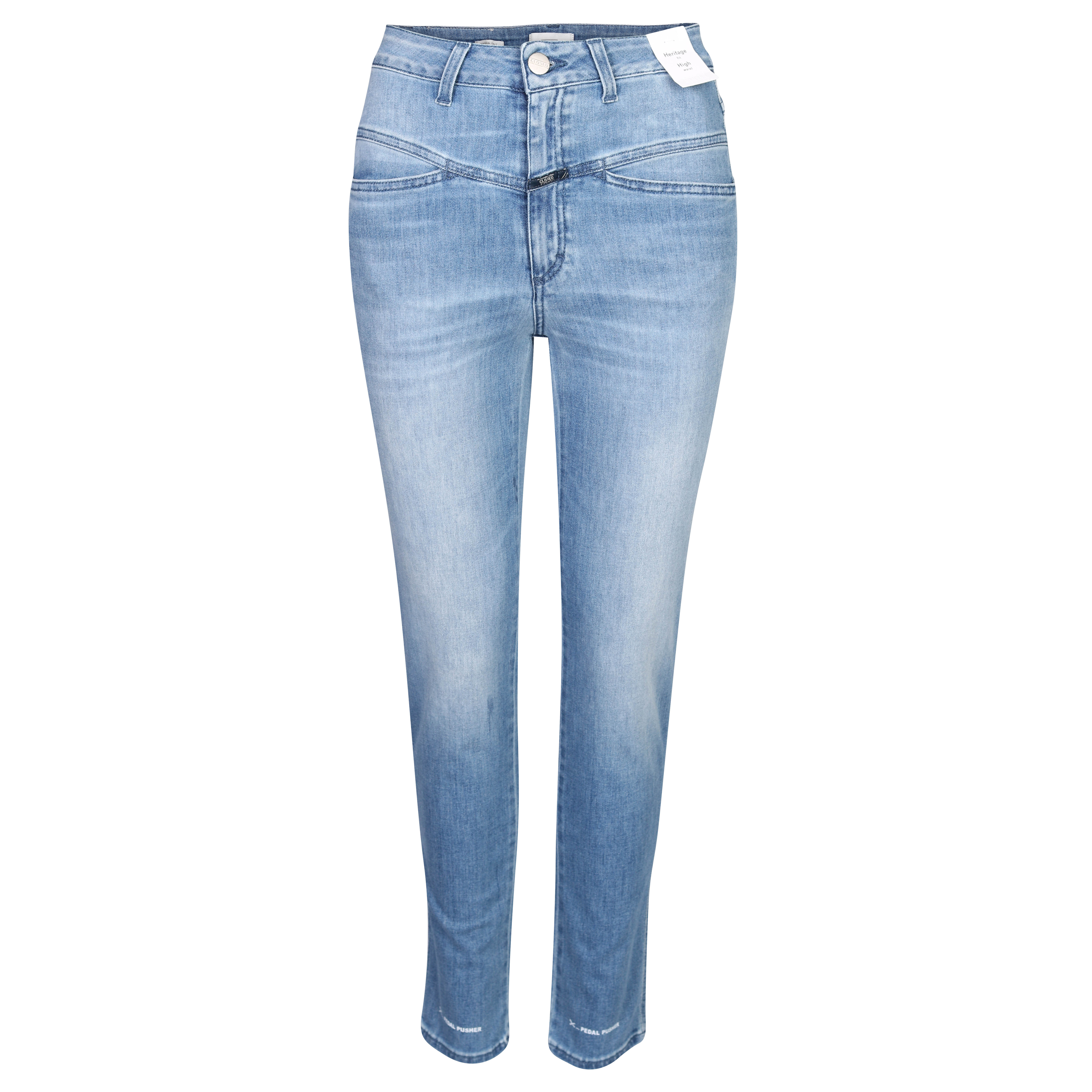 Closed Pedal Pusher in Mid Blue Closed Pedal Pusher in Mid Blue