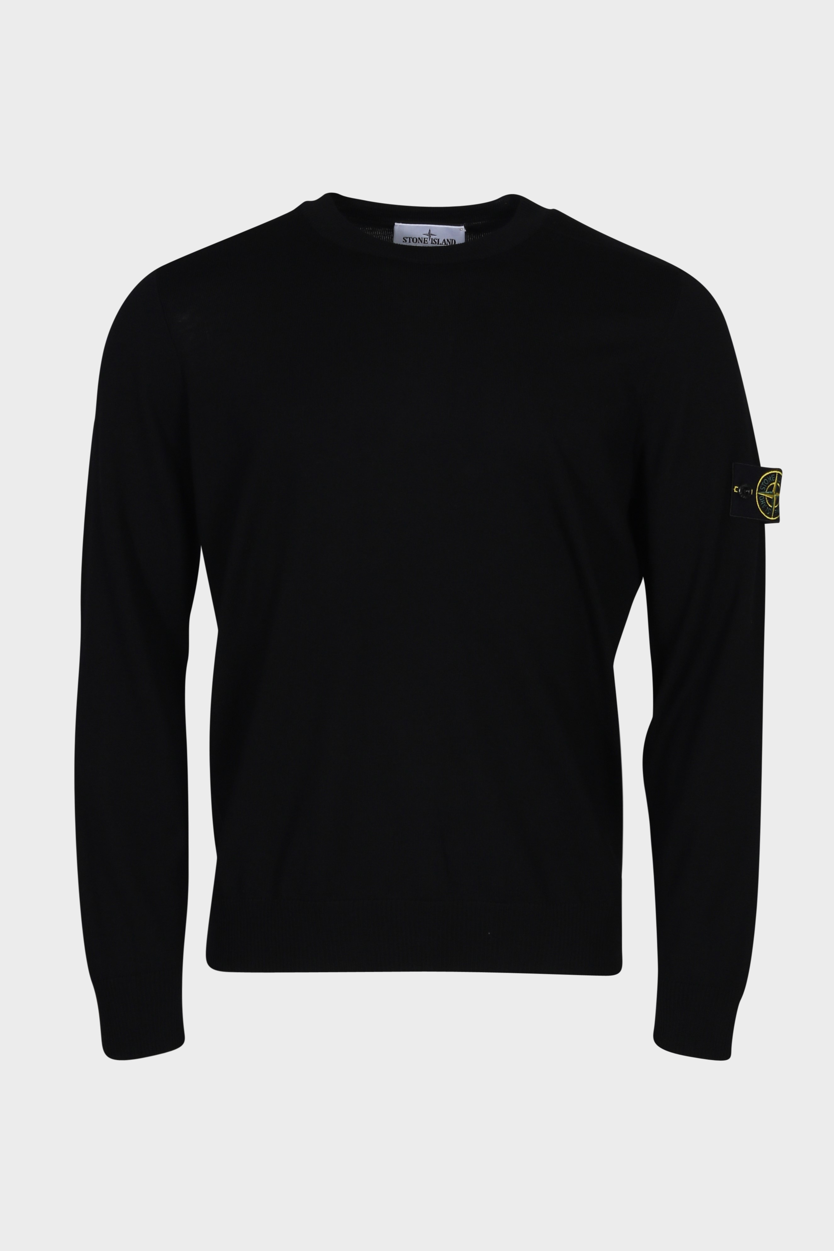 STONE ISLAND Superfine Knit Pullover in Black