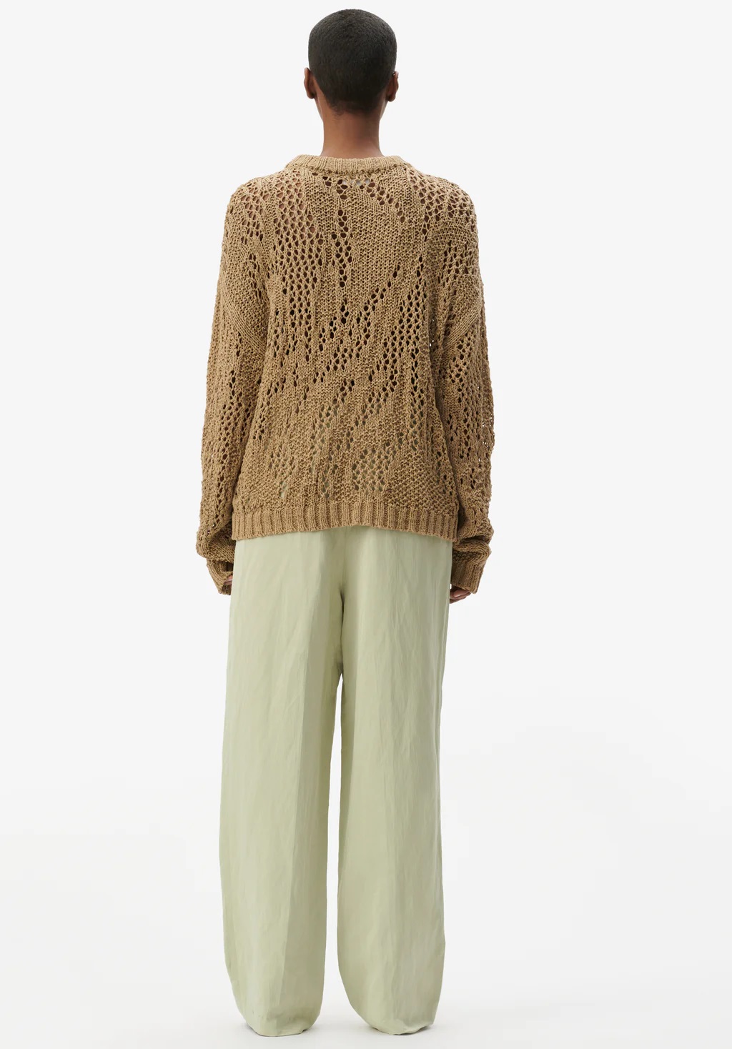 LALA BERLIN Knit Pullover in Dark Eucalyptus M