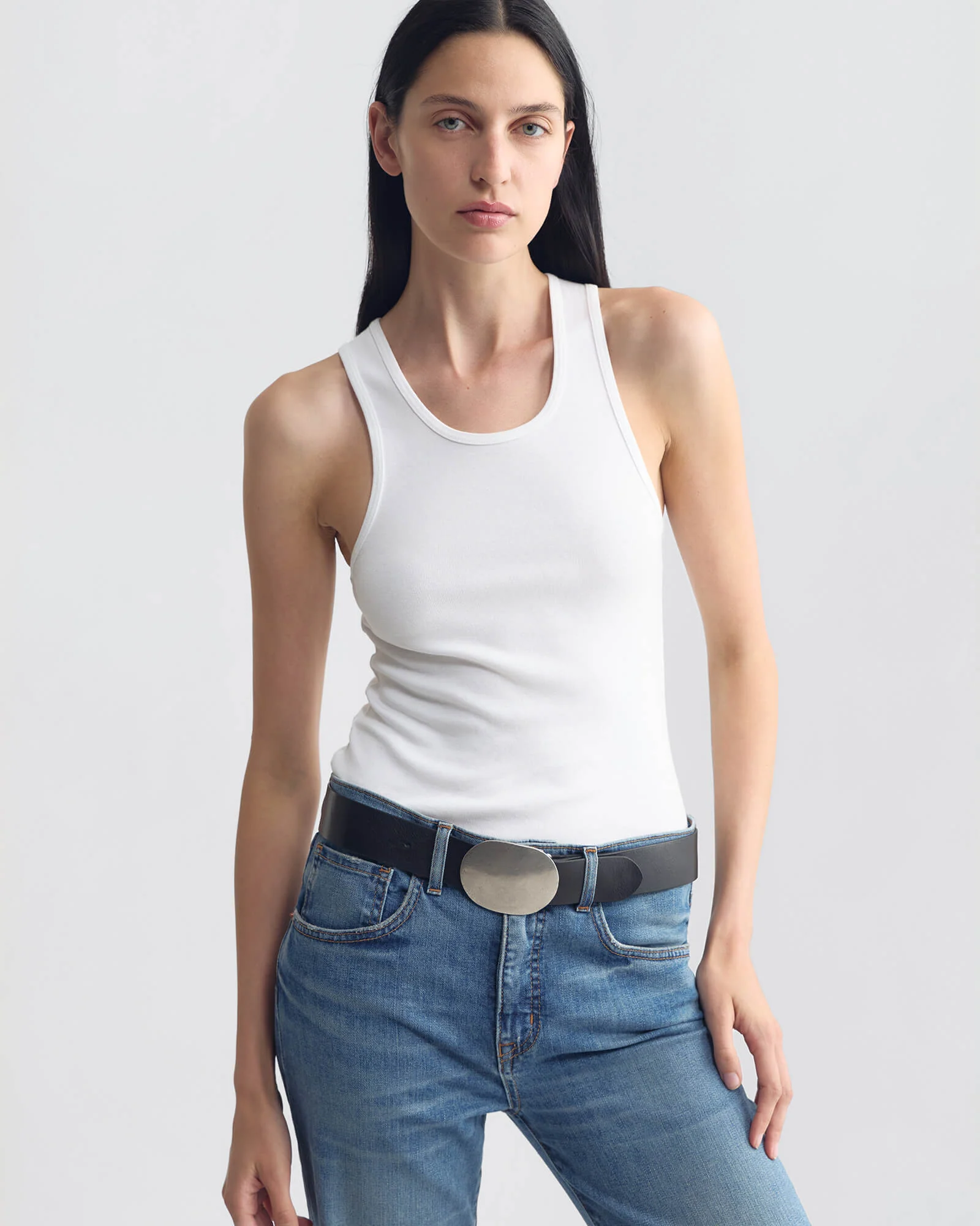 NILI LOTAN Wayne Belt in Black