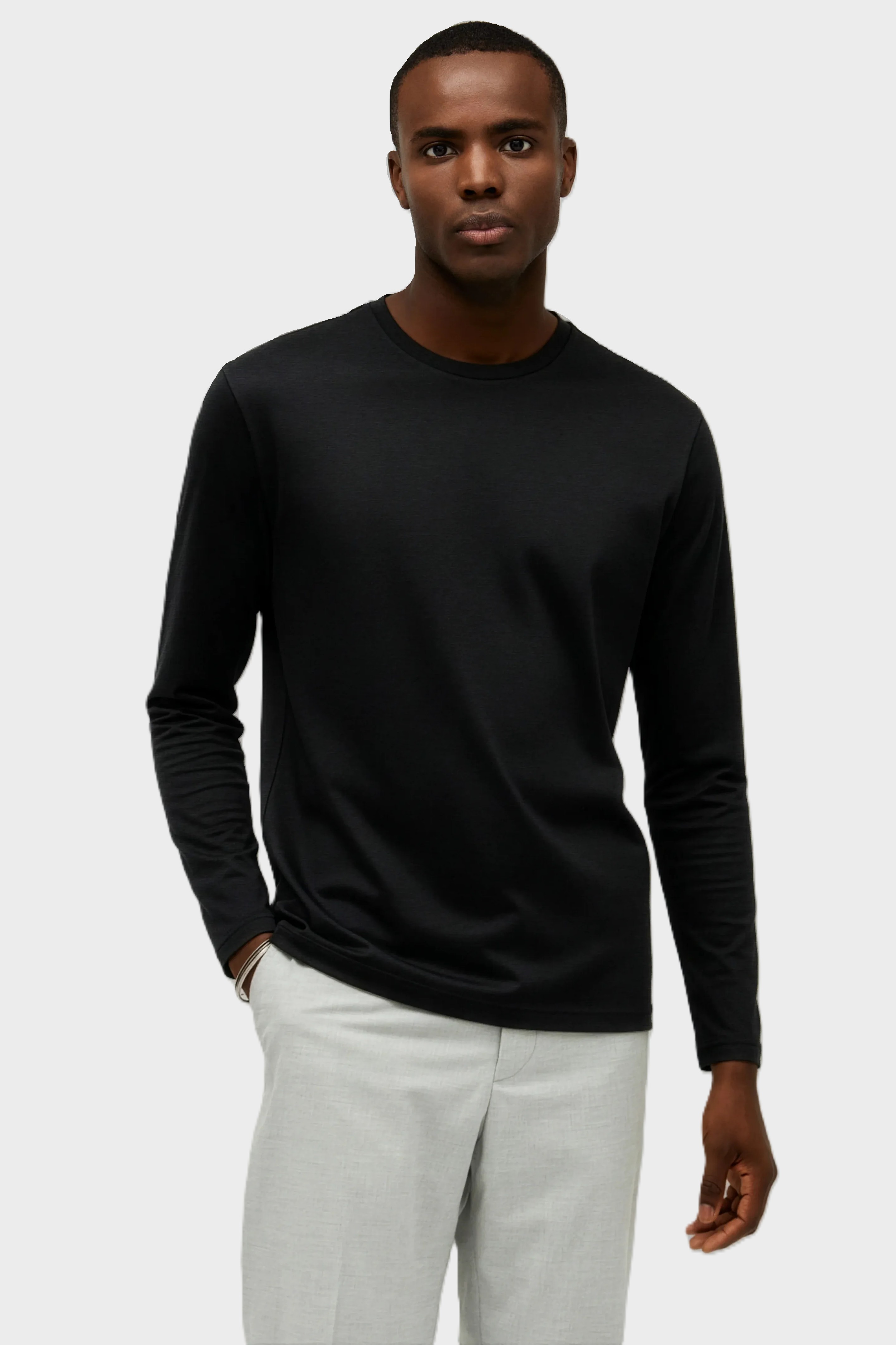 3RD MAY Luxe Wool Longsleeve in Black 3XL