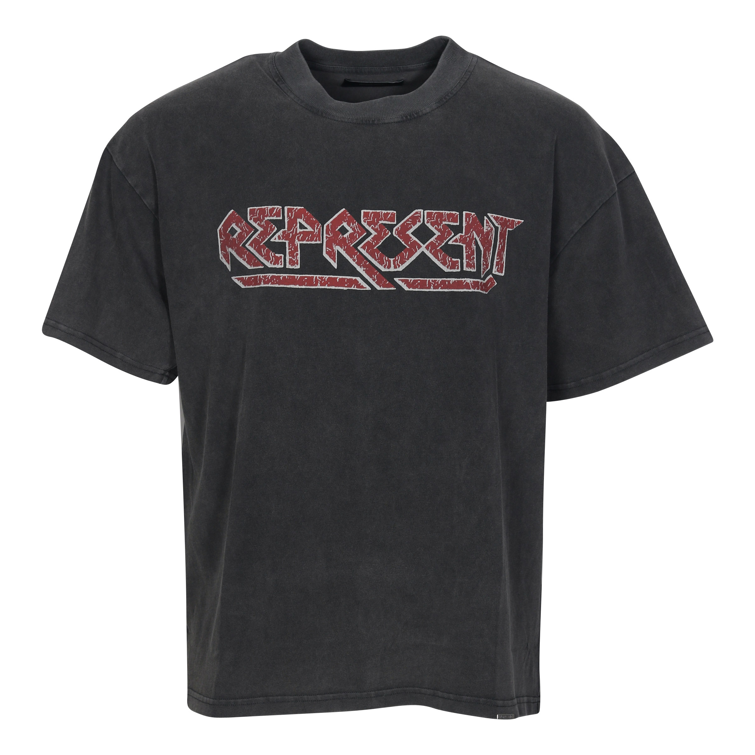 Represent Thoroughbred Rock Logo T-Shirt in Vintage Grey