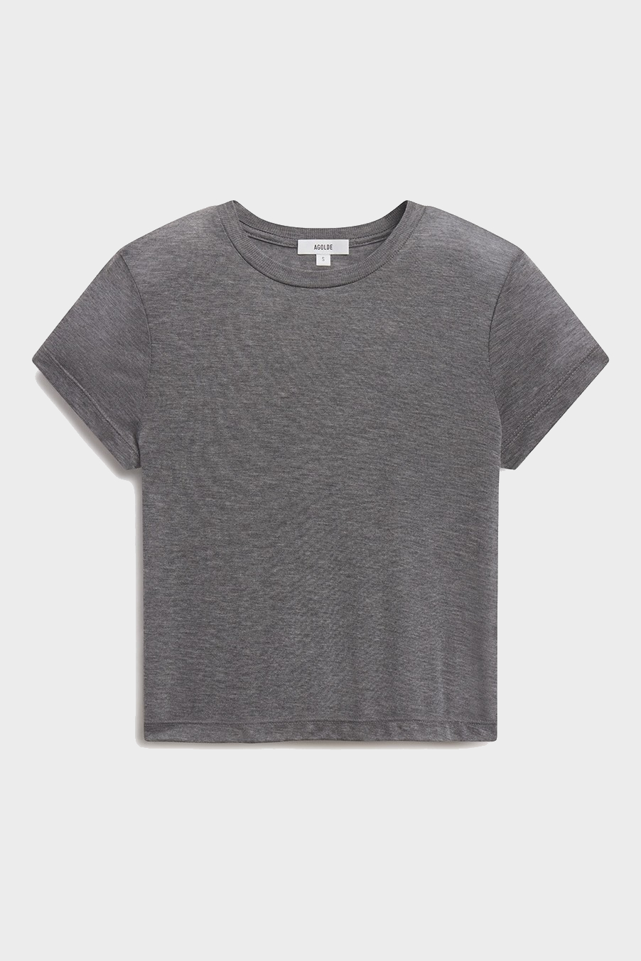 AGOLDE Adine Tencel Tee in Heathergrey