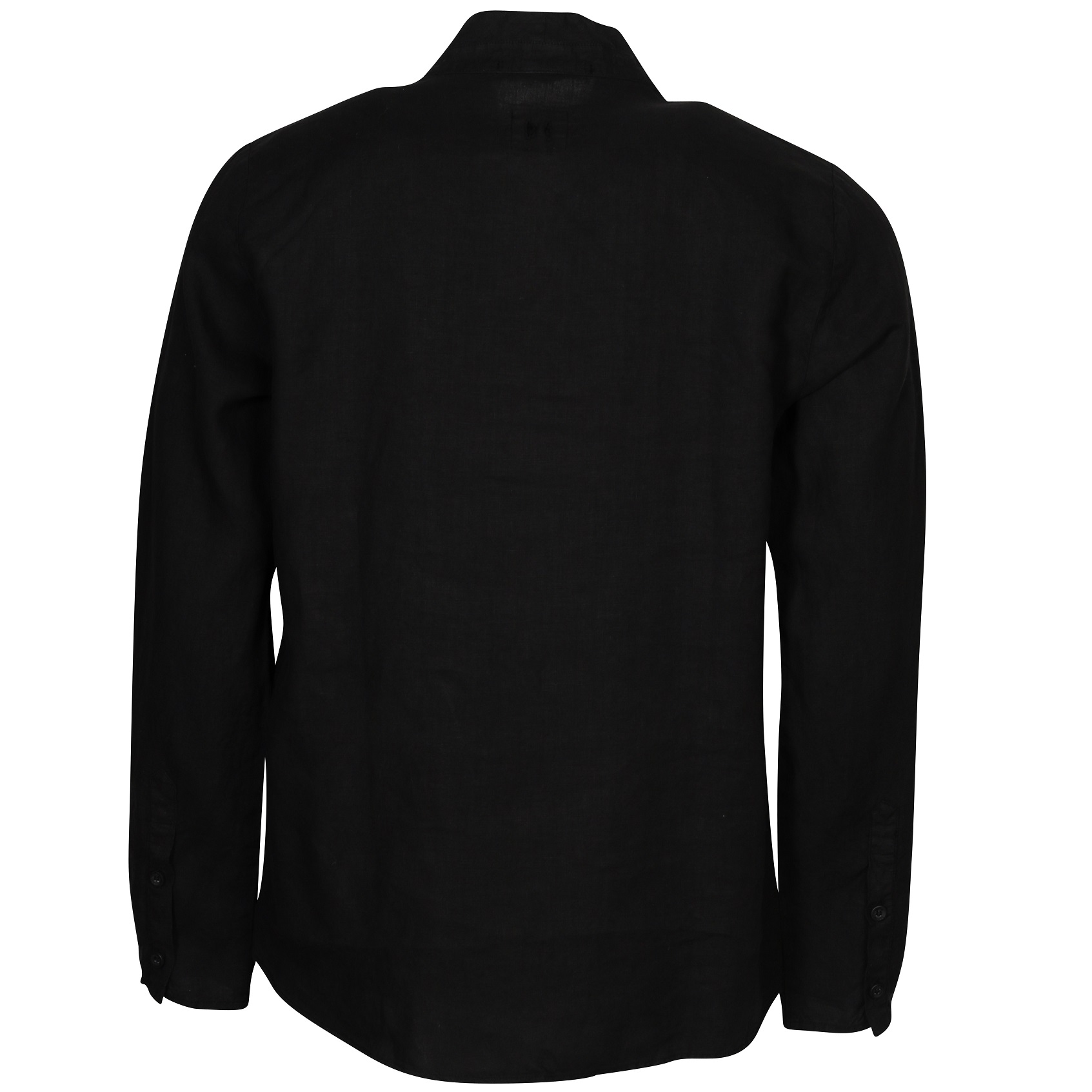 HANNES ROETHER Linen Shirt in Black