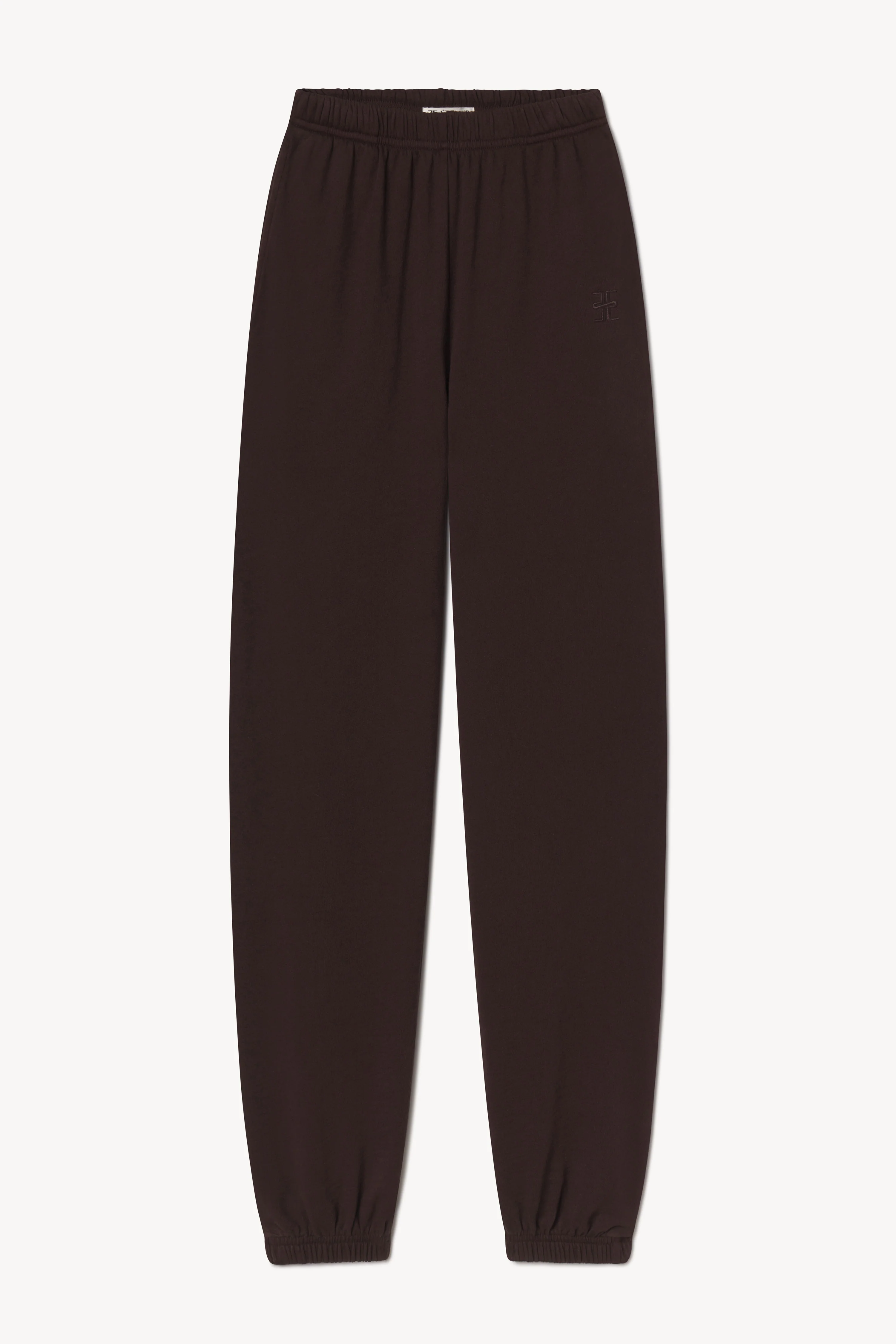 ÉTERNE Boyfriend Pocket Sweatpant in Espresso