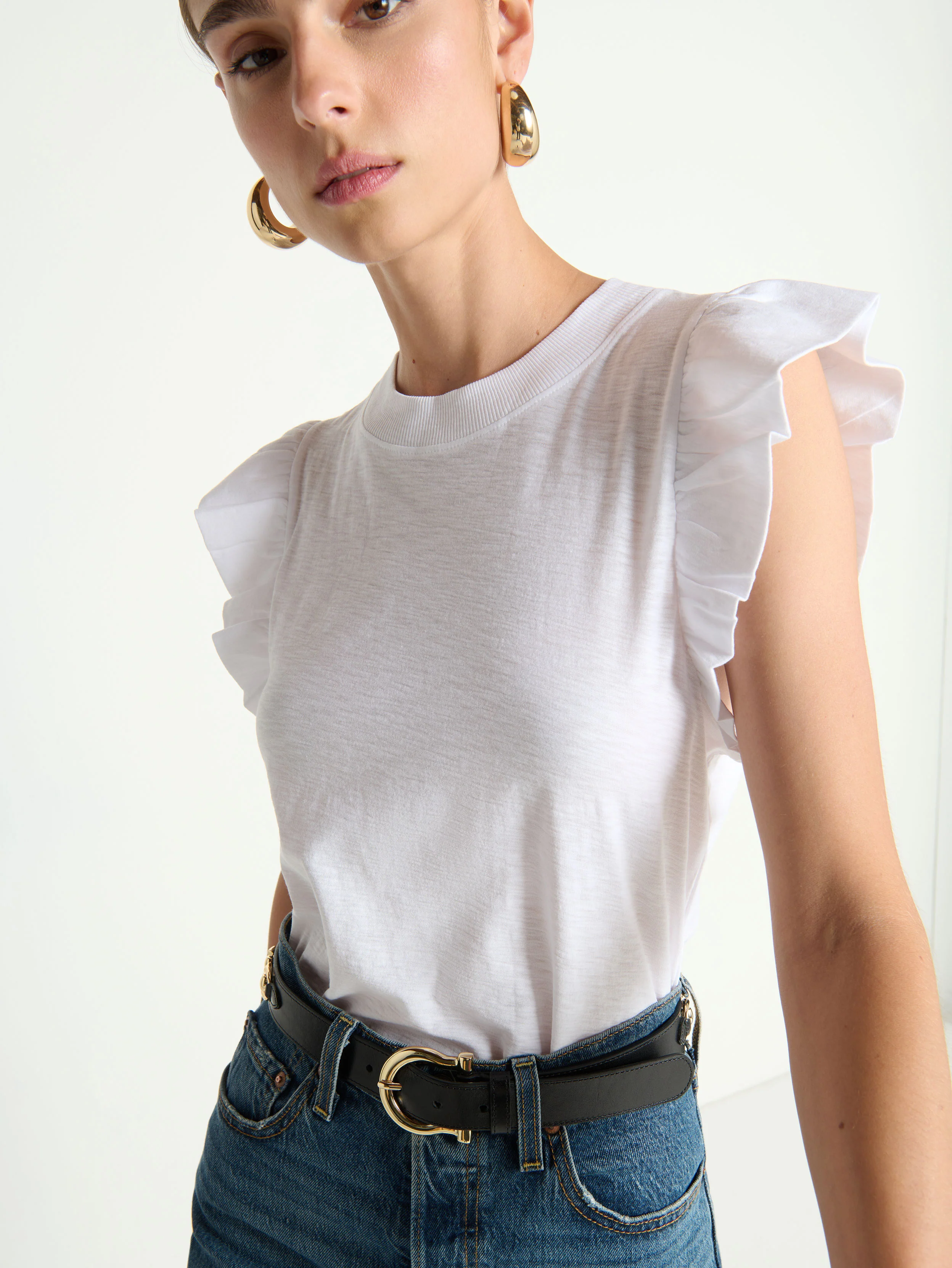 NATION LTD Top in White