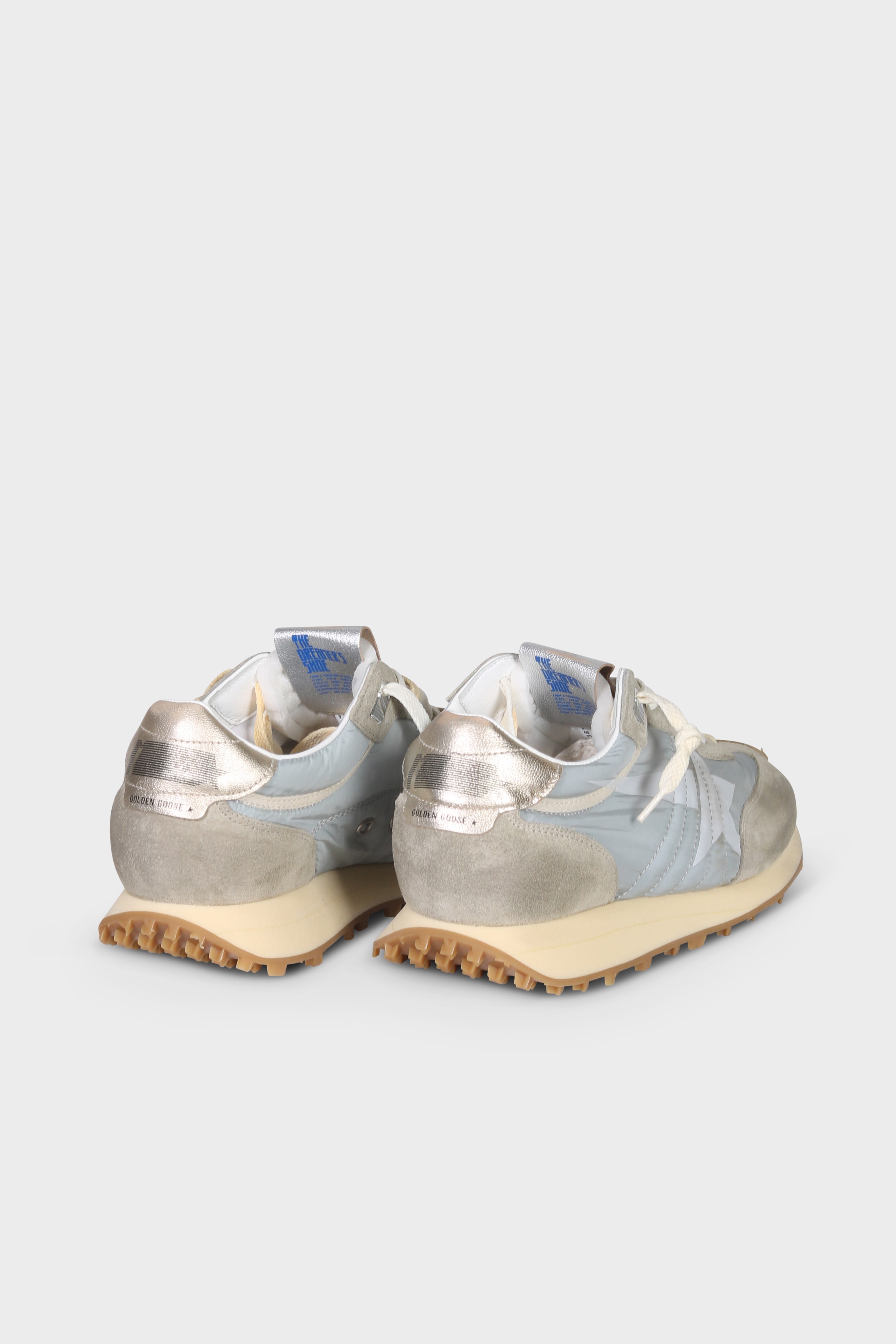 GOLDEN GOOSE Running Marathon in Light Blue/Ice/White