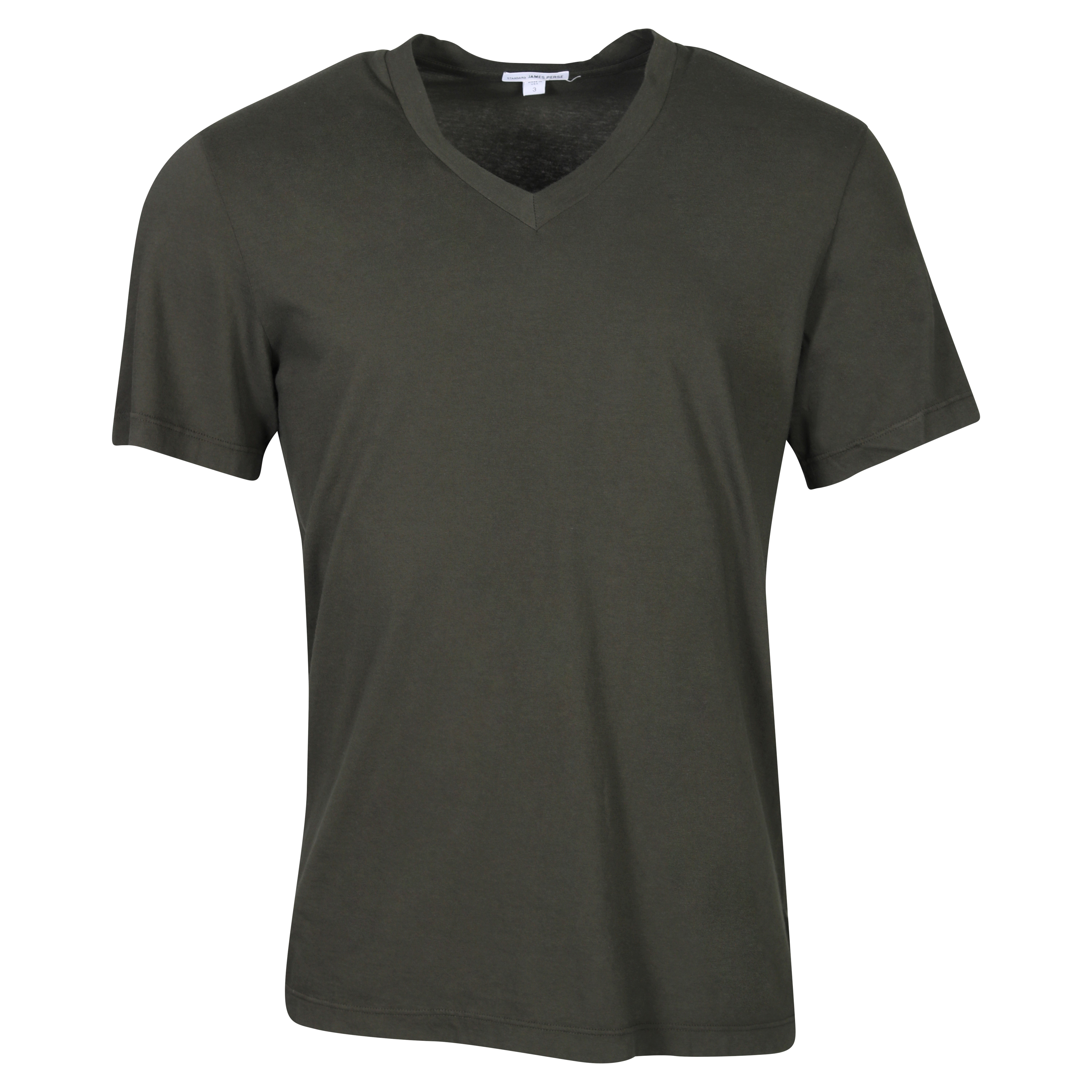 James Perse T-Shirt V-Neck in Olive