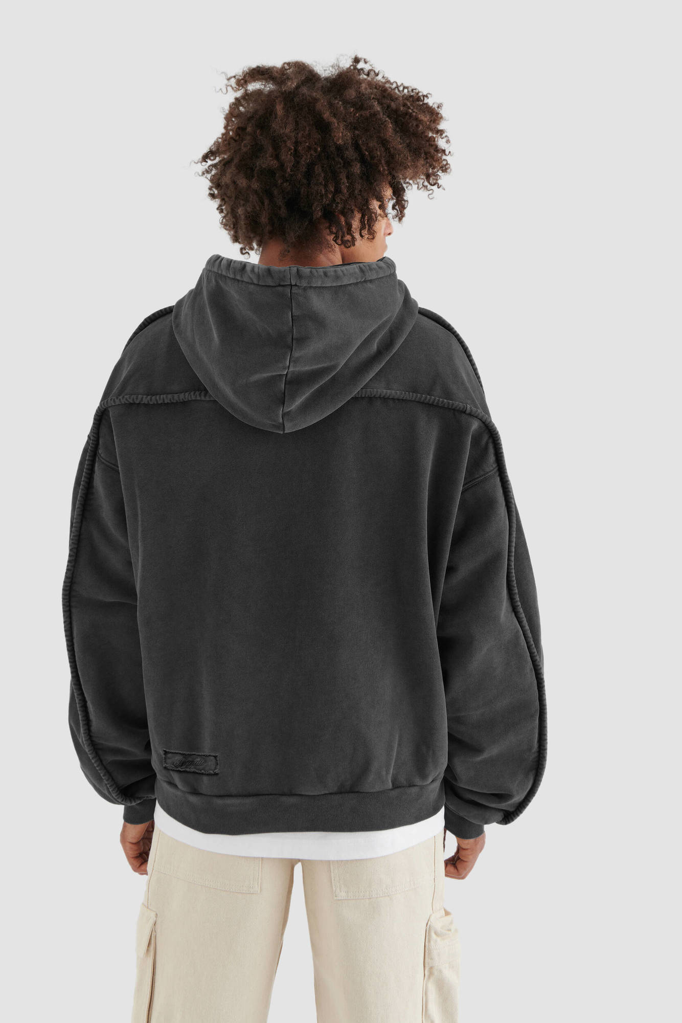 AXEL ARIGATO Hoodie Kansas in Washed Black M