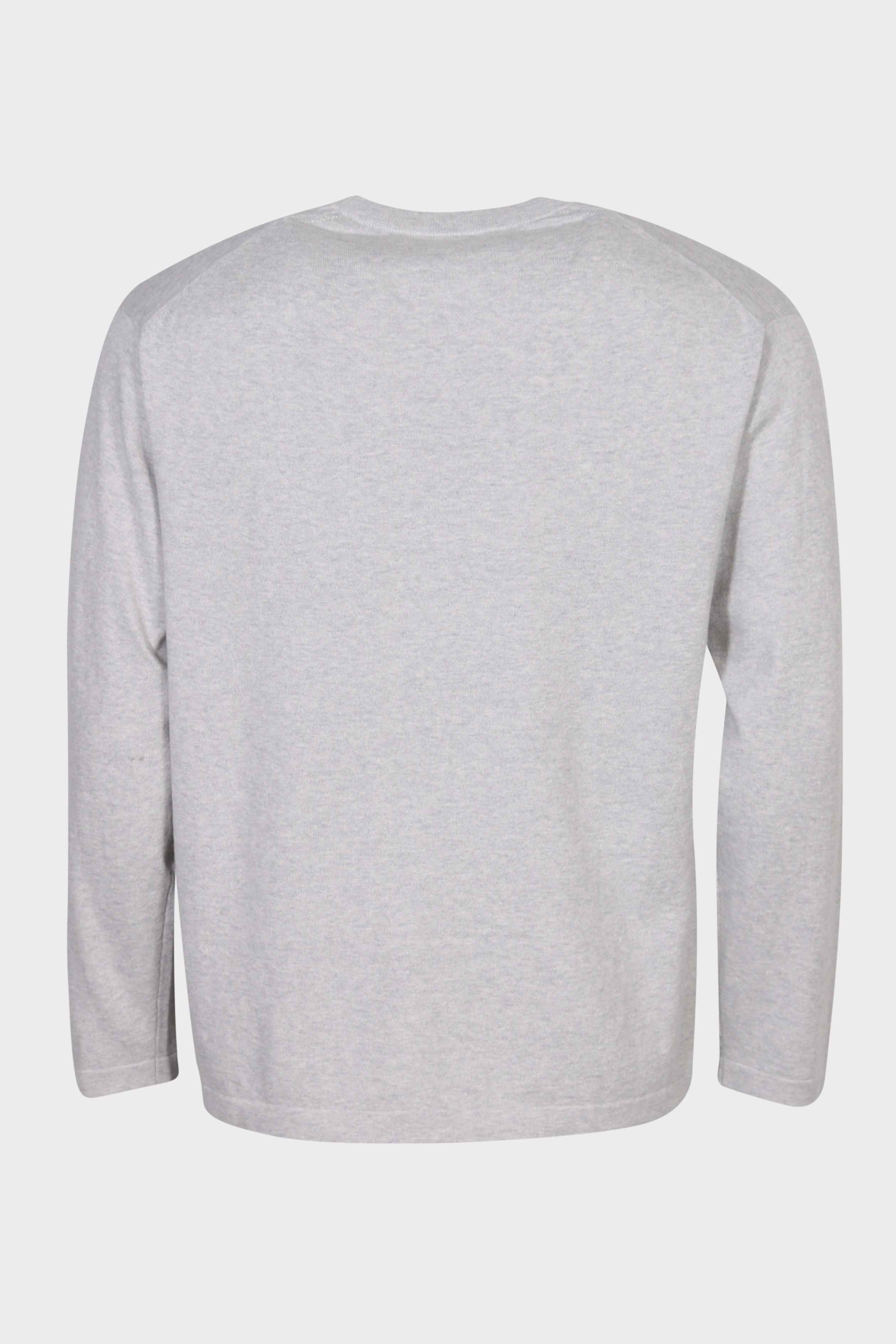 LISA YANG Brendan Cotton Cashmere Pullover in Grey