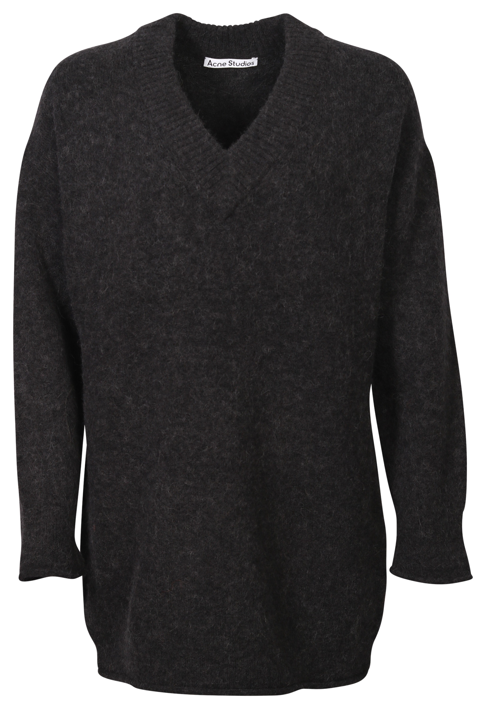 Acne Studios Knit Sweater Keandra Fluffy Alpaca Black