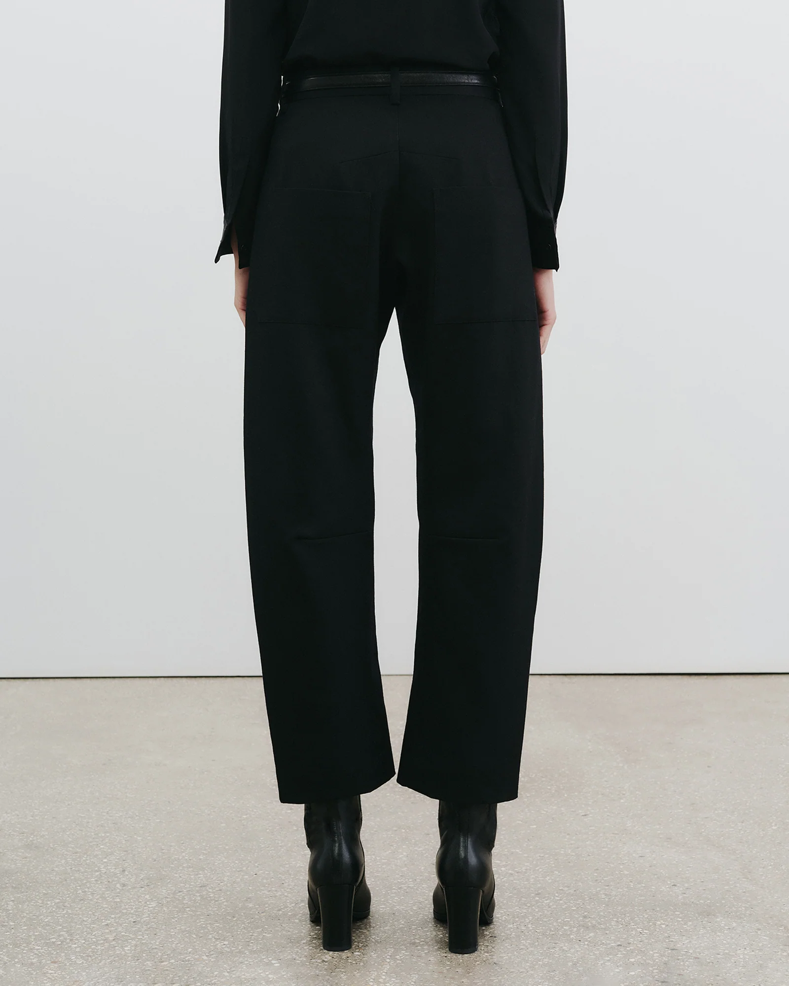 NILI LOTAN Shon Wool Pant in Black