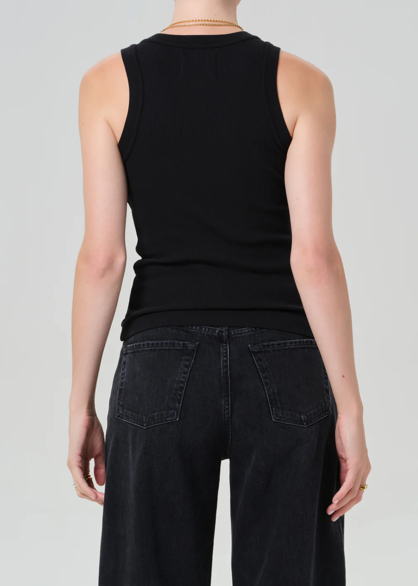 CITIZENS OF HUMANITY Isabel Tank Top in Black L