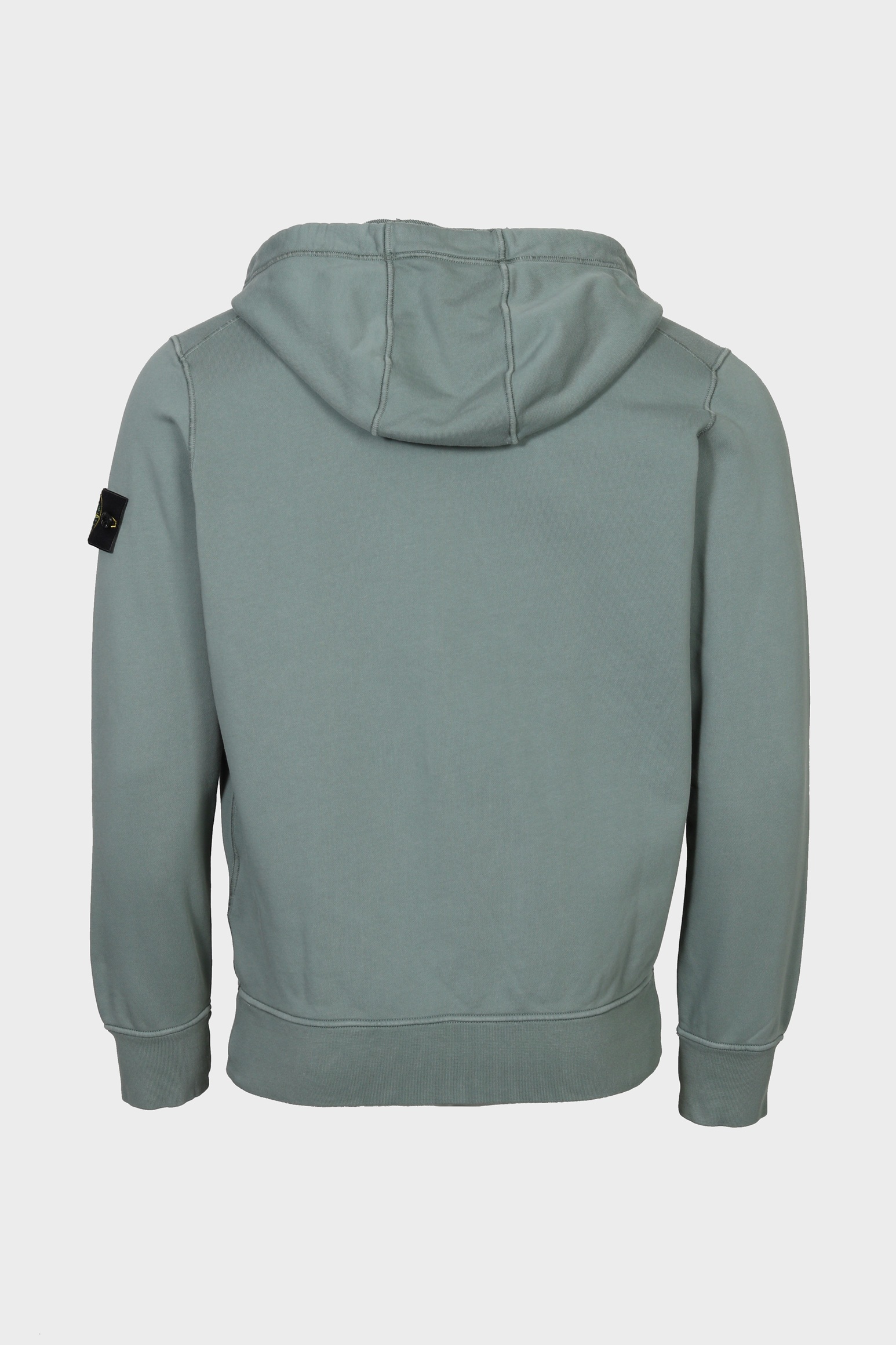 STONE ISLAND Zip Hoodie in Sage Green