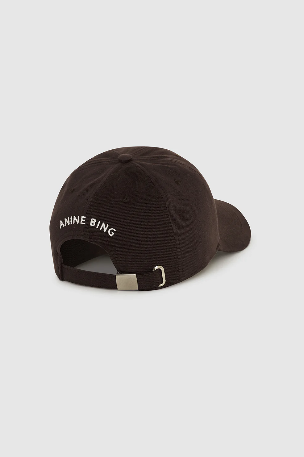 ANINE BING Baseball Cap in Deep Brown