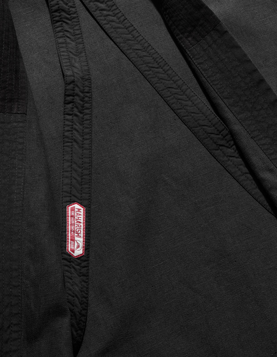 MAHARISHI 4605 Hemp Hanten Shirt in Black
