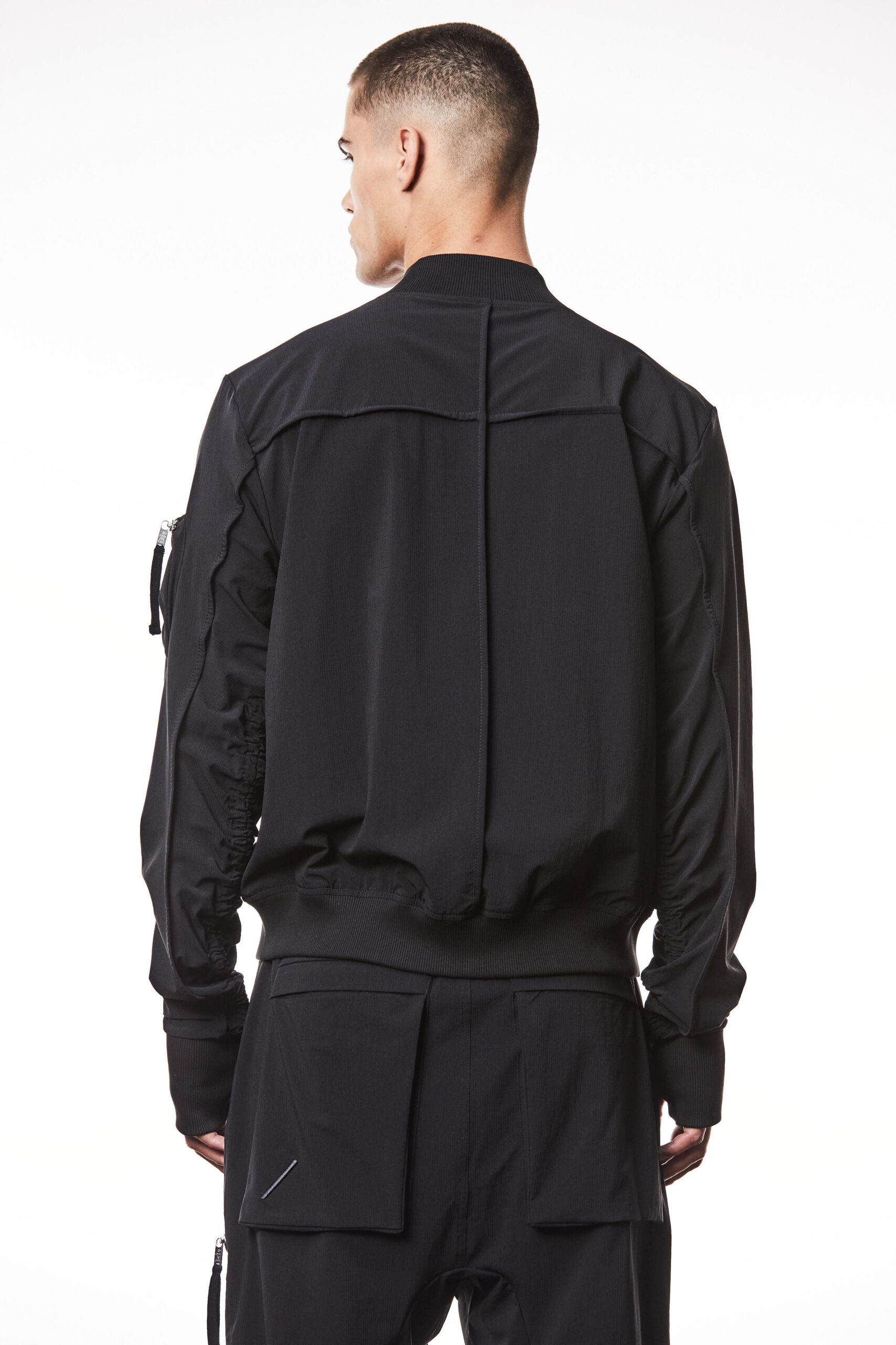 THOM KROM Bomber Jacket in Black THOM KROM Bomber Jacket in Black