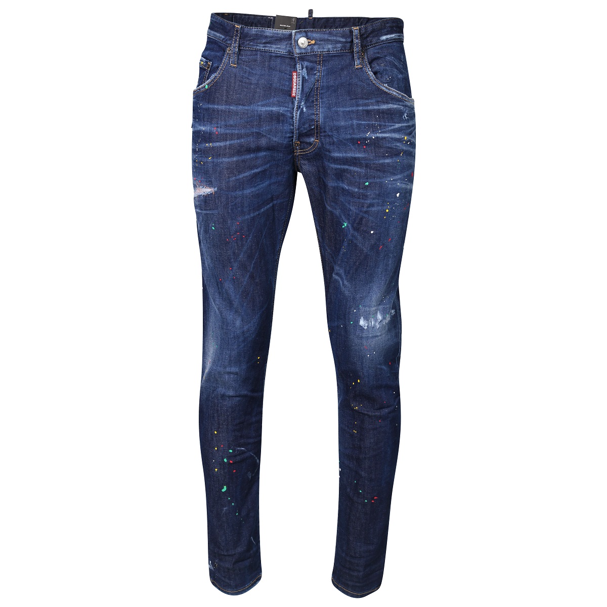 DSQUARED2 Jeans Skater in Washed Dark Blue Color Dots 46