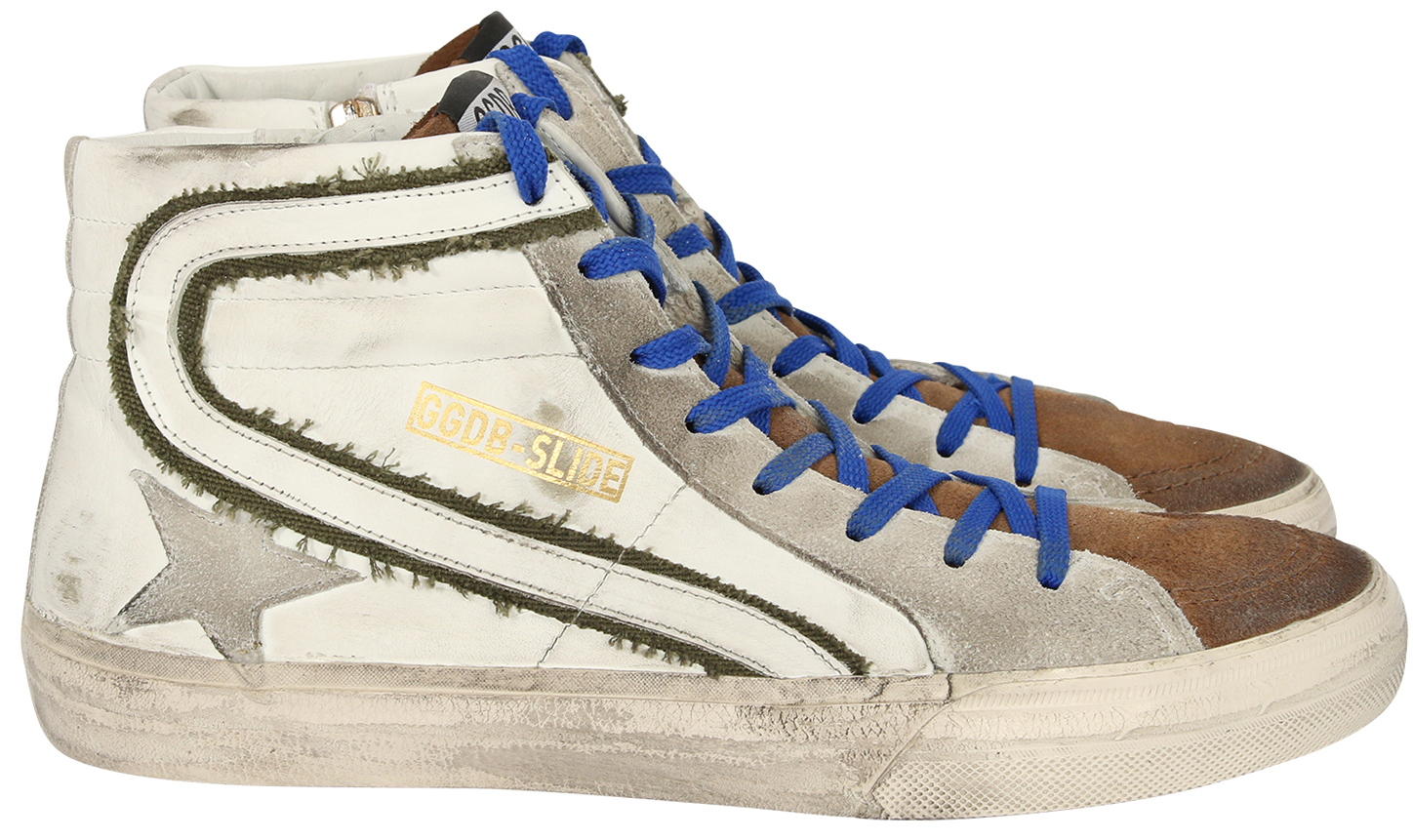 Golden Goose Sneakers Slide White Leather