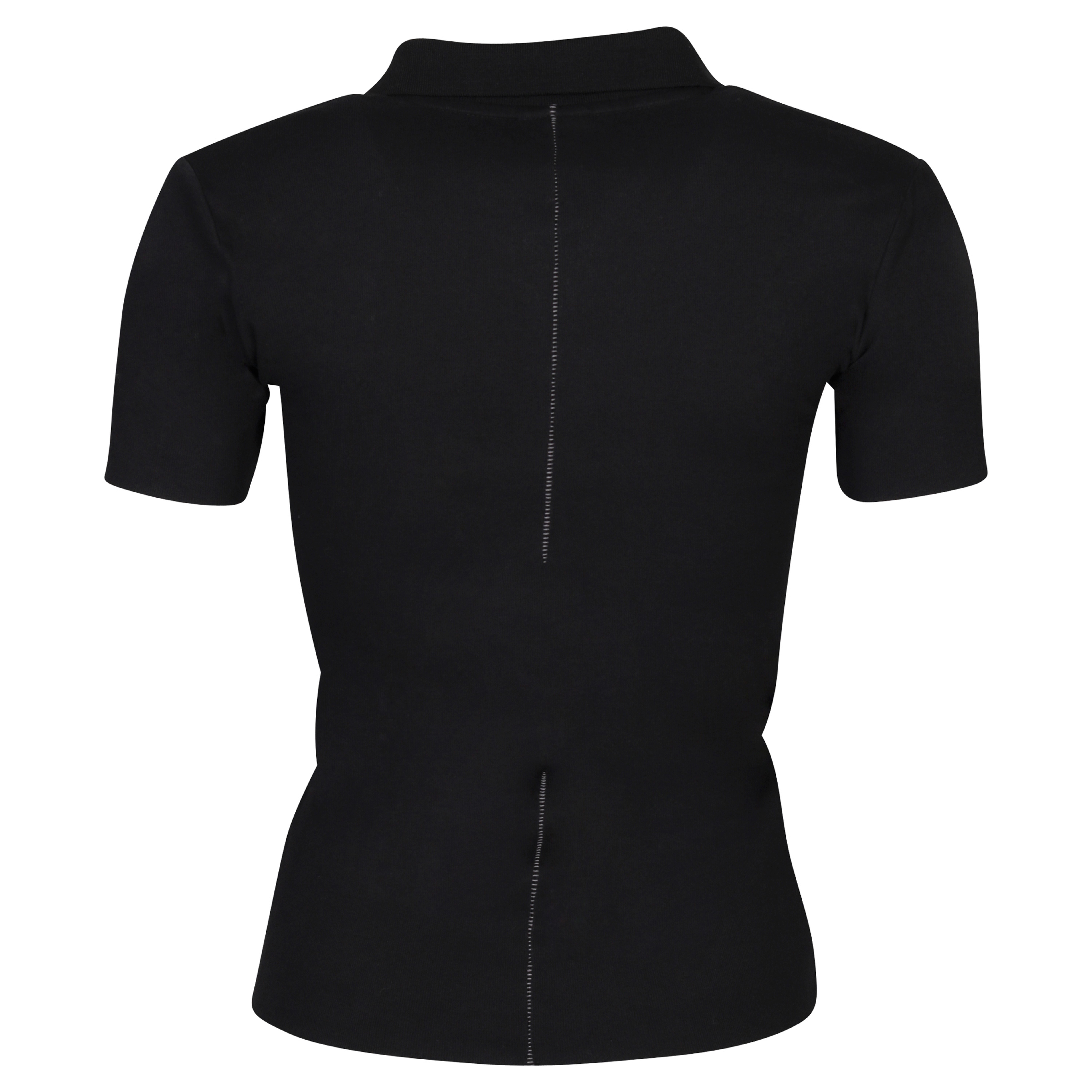 Thom Krom Fine Rib Polo Shirt in Black L