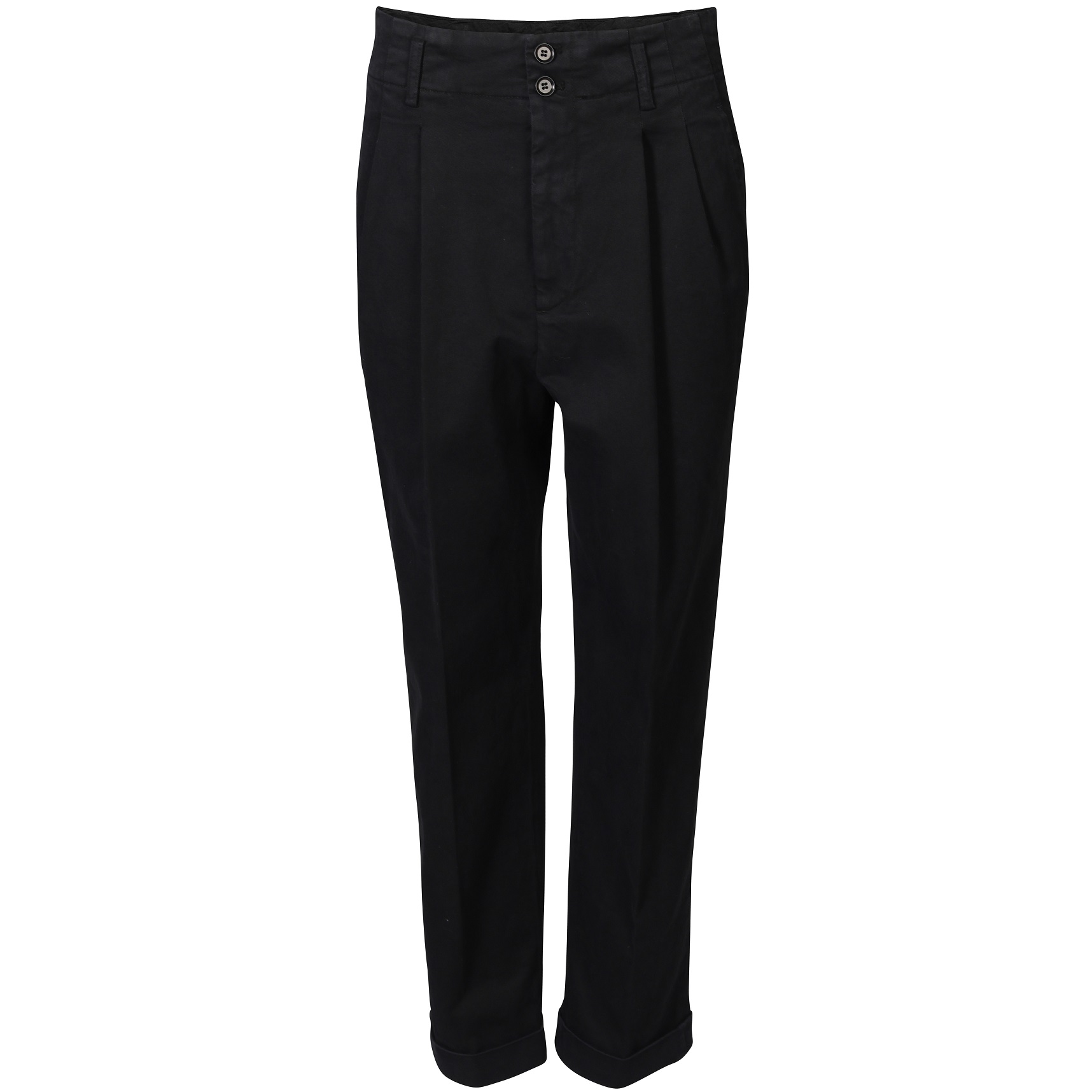 ASPESI Cotton Pant in Black IT38 / DE32