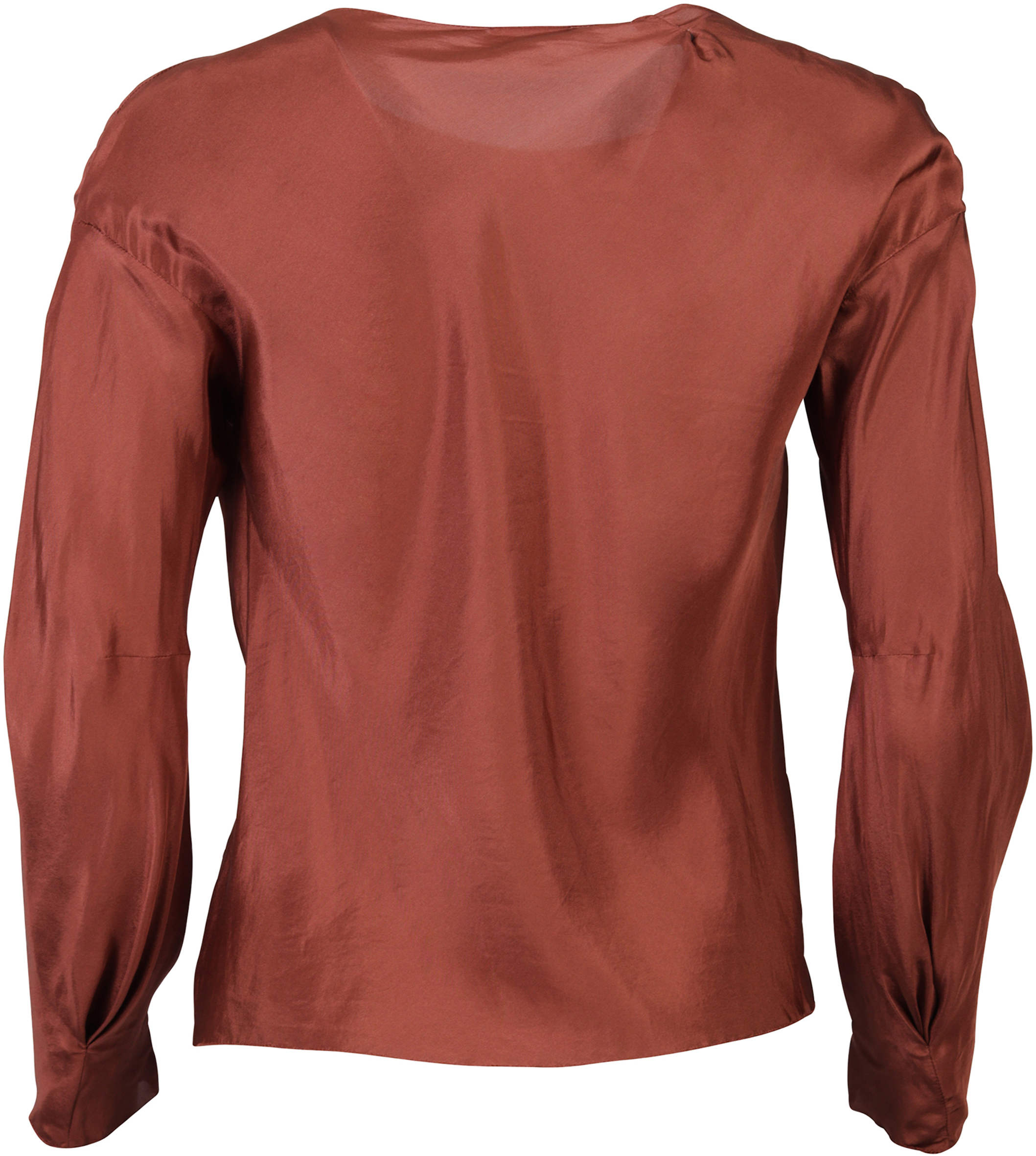 Susanne Bommer Blusenshirt Seide kupfer