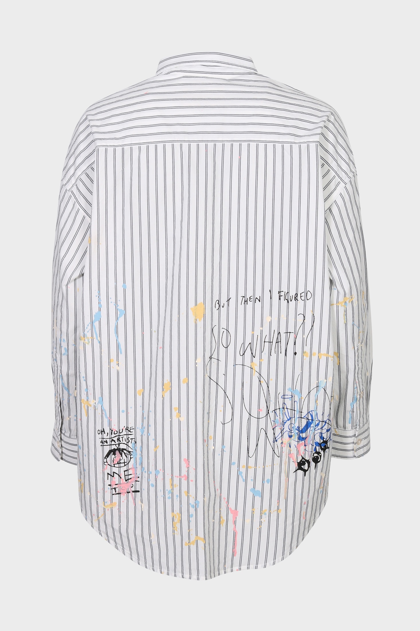 R13 Drop Neck Shirt Scribbles