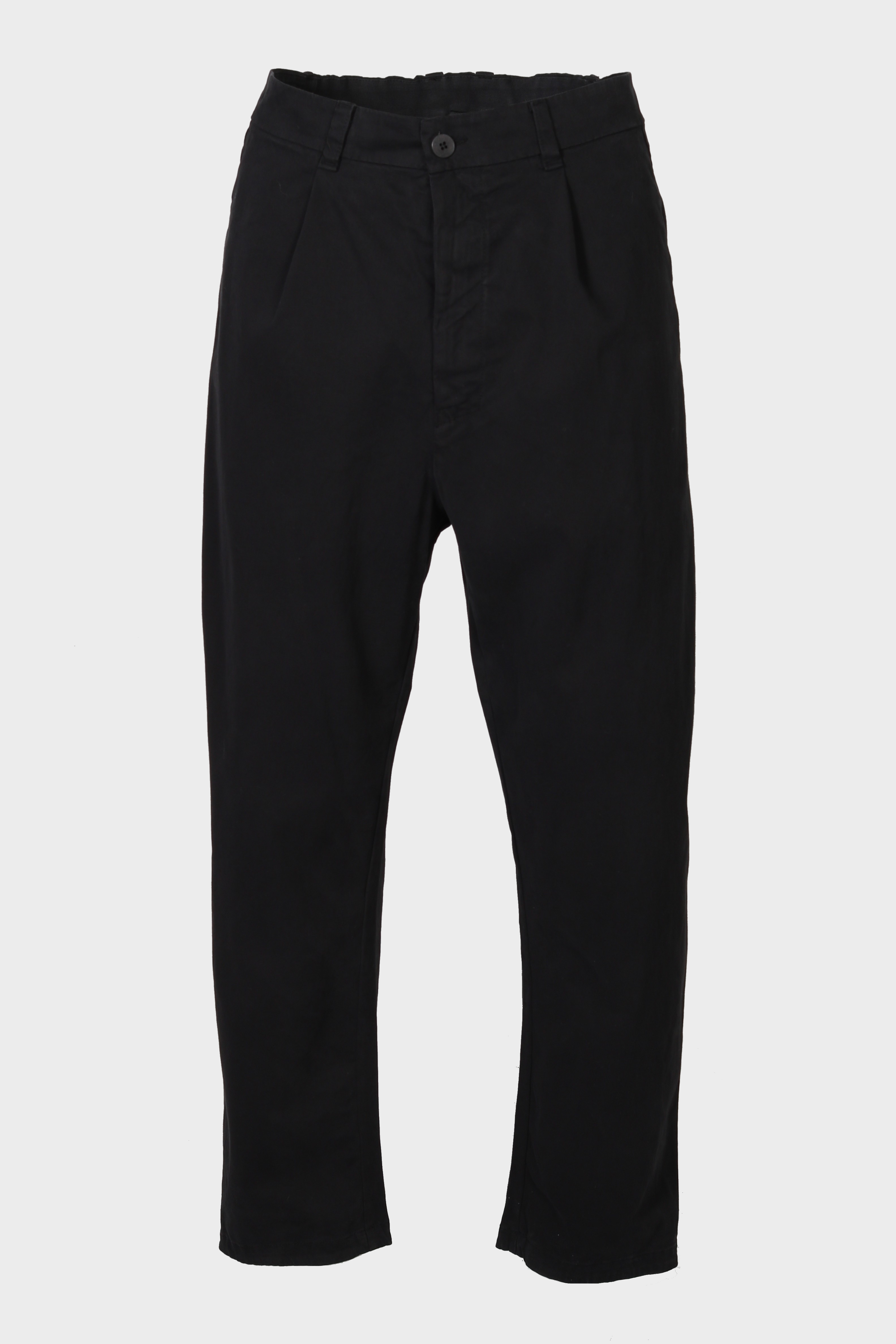 TRANSIT UOMO Cotton Stretch Pant in Black