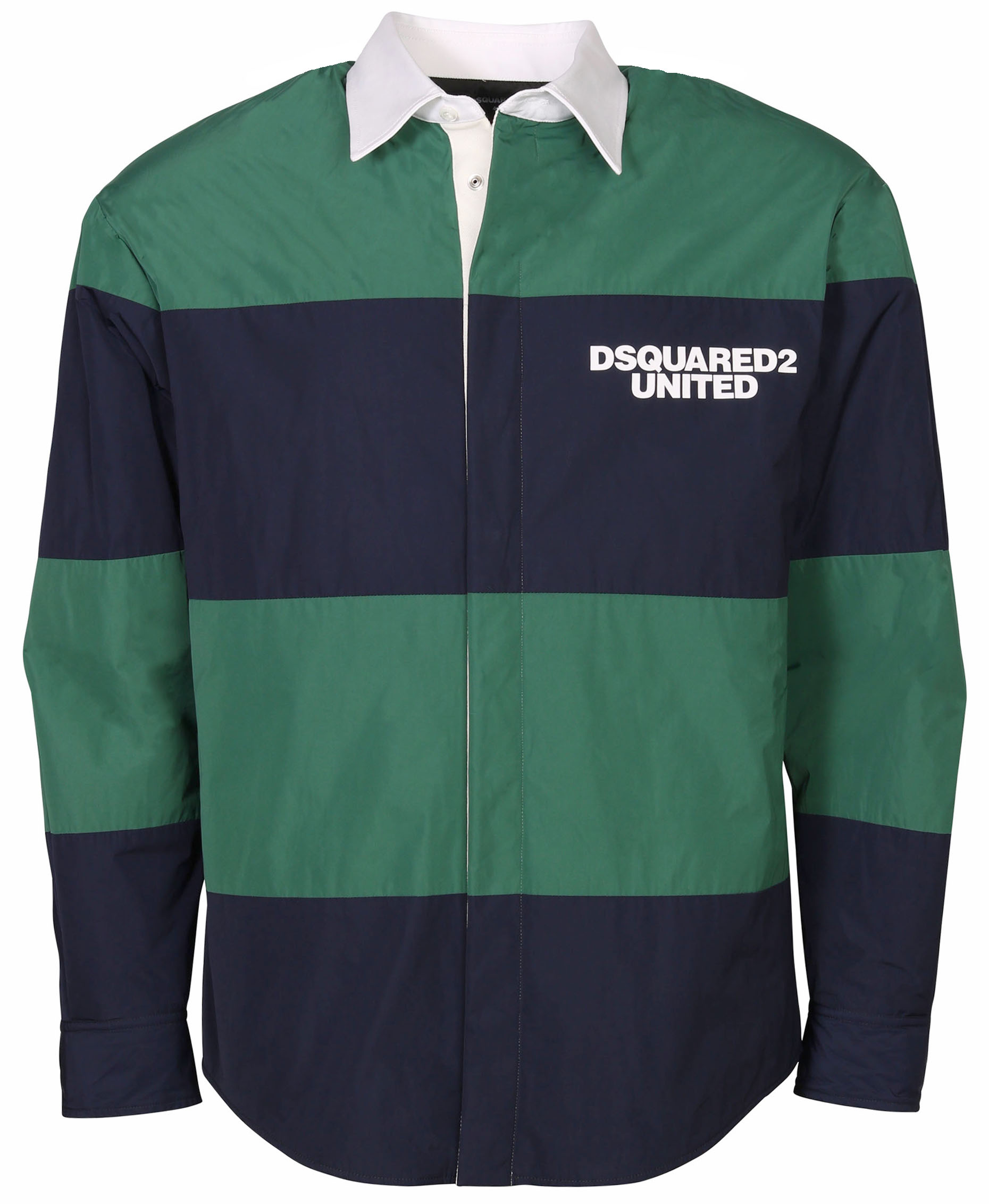 Dsquared Striped Overshirt Green/Blue