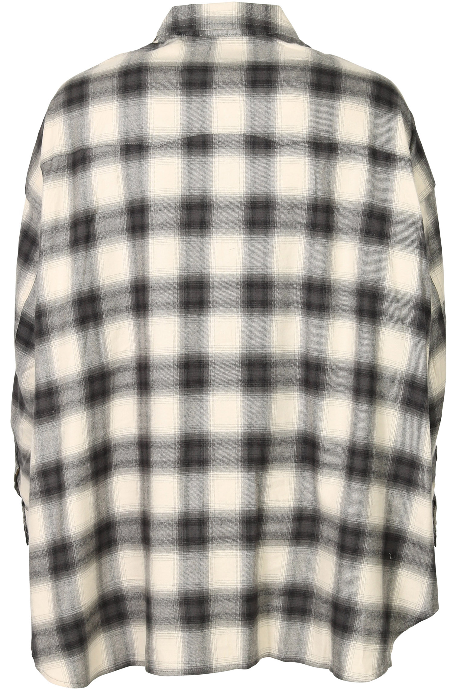 R13 Western Fringe Shirt Checked L