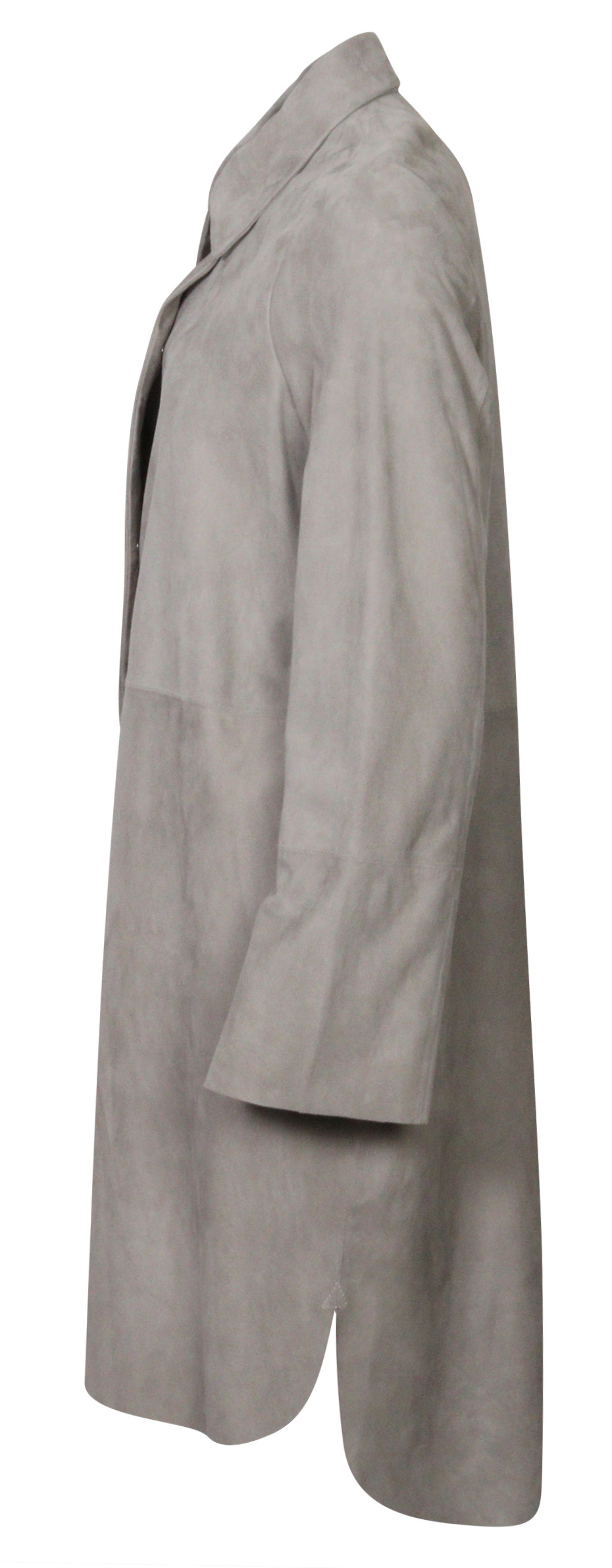 Giorgio Brato Soft Suede Leather Overshirt Cloud Grey