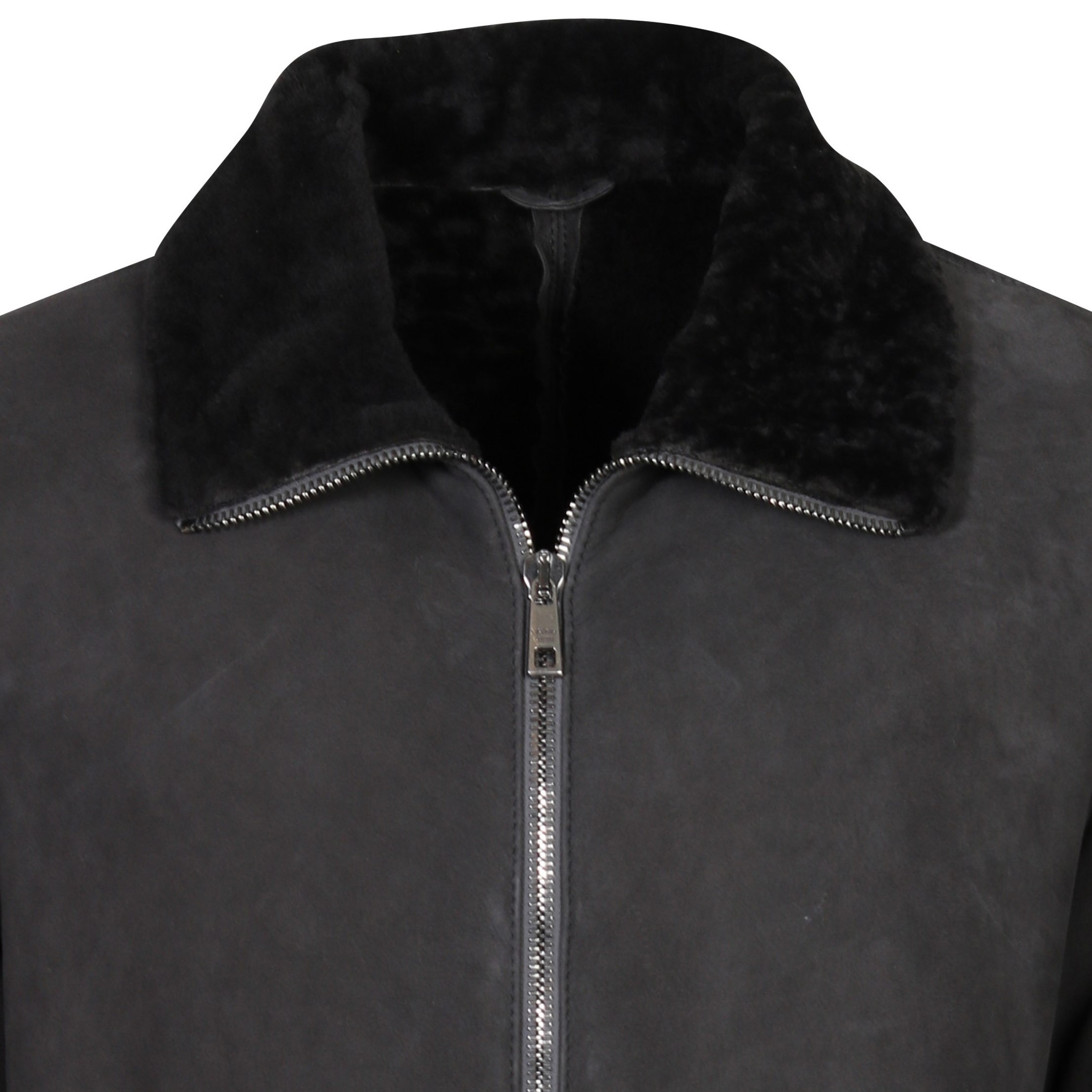Giorgio Brato Leather Coat in Dark Grey