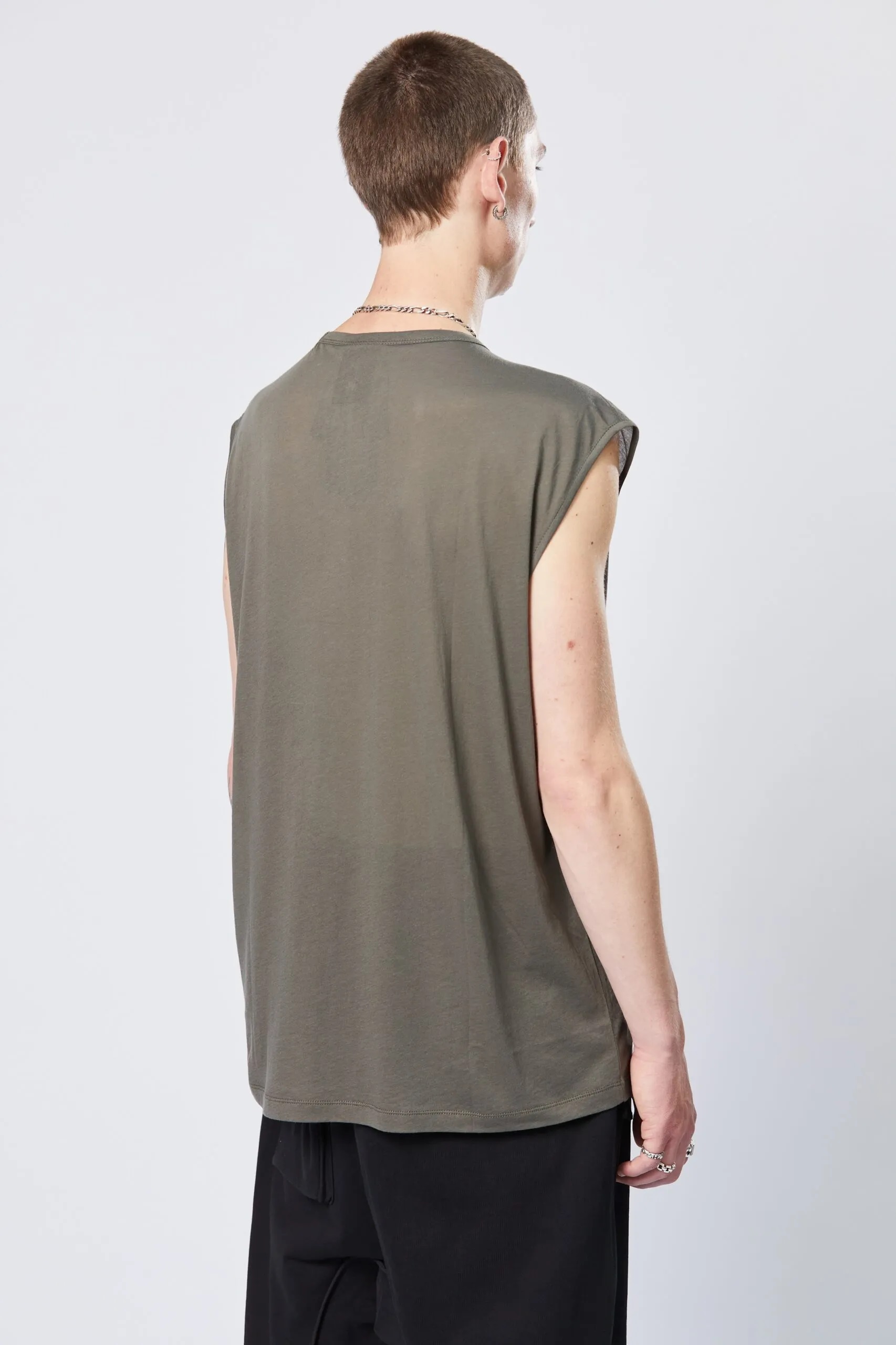 THOM KROM Muscle Shirt in Ivy Green M