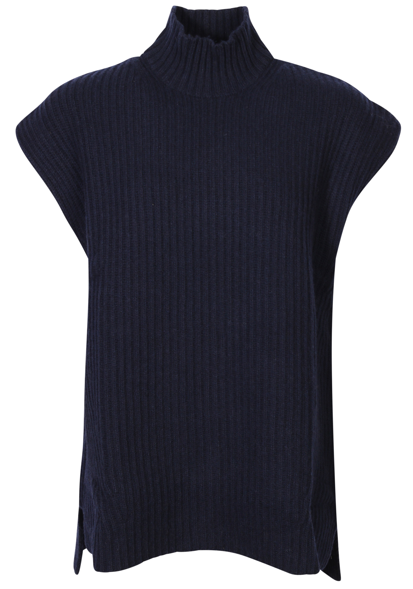 Ganni Recycled Wool Vest Navy