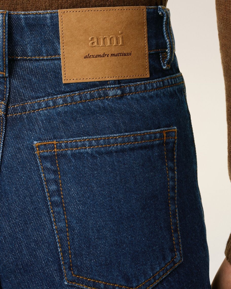 AMI PARIS Flare Fit Jeans in Indigo